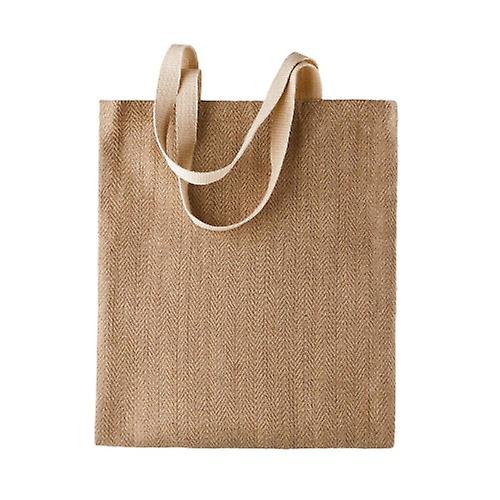 Kimood Womens/Ladies Patterned Jute Bag (Pack Of 2)
