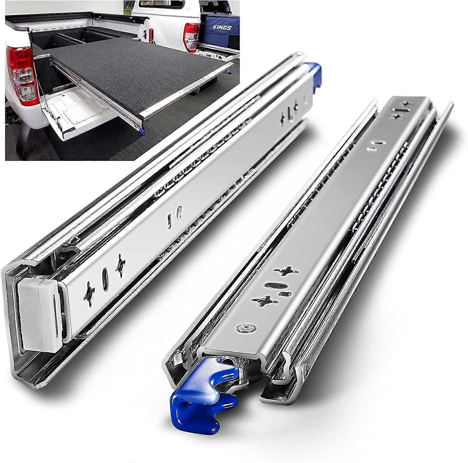 Heavy Duty Drawer Slides, Load Capacity up to 120KG, with Lock, Extension 500mm, 1 Pair (2 Pieces)