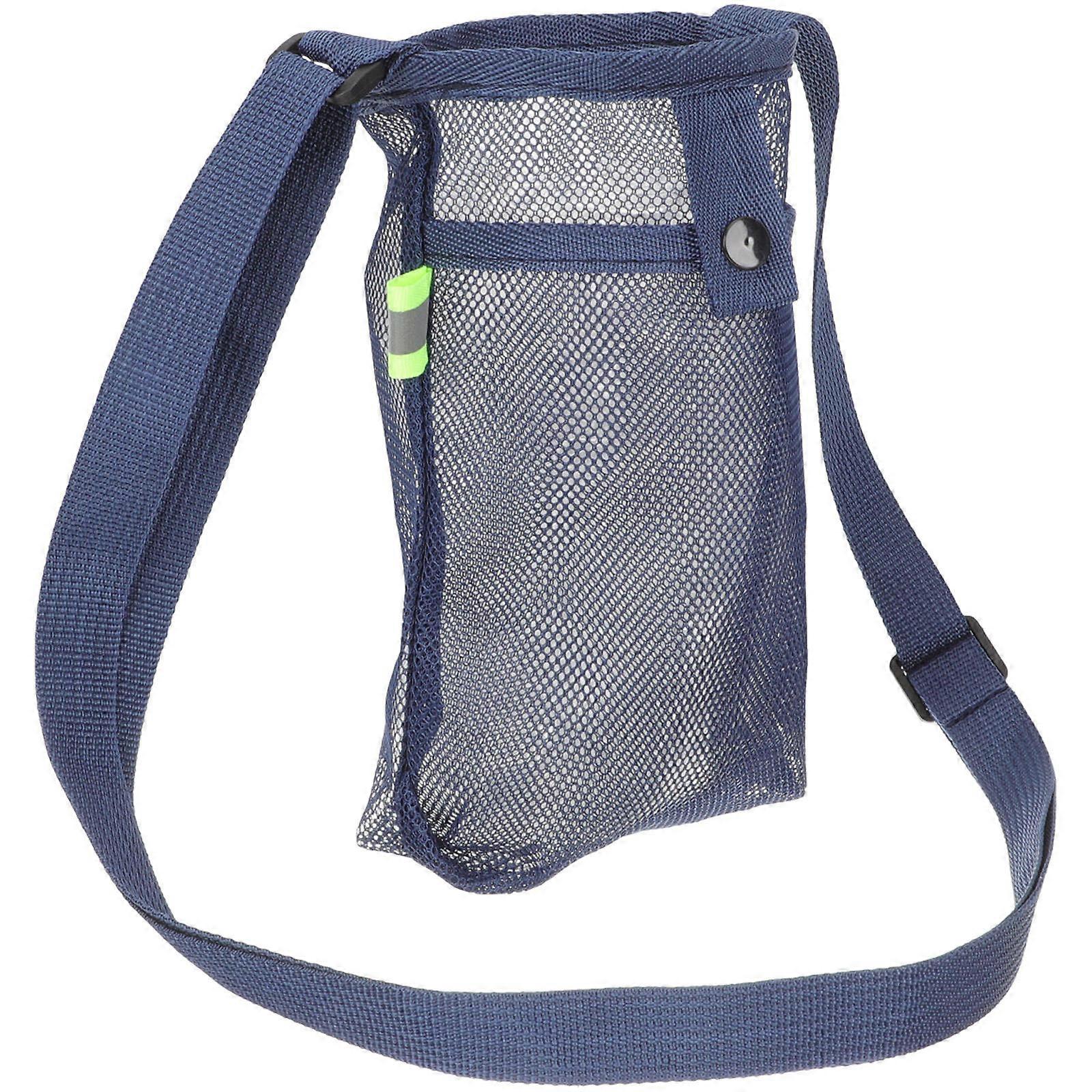 Portable Water Bottle Sling Carrier Bag with Strap, Versatile Mesh Pouch for Cups, Hiking, Walking & Daily Use