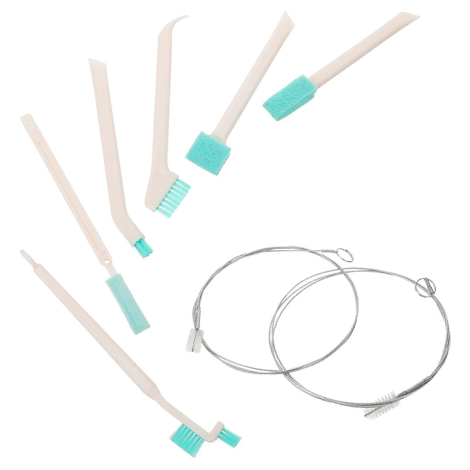 Ice Maker Cleaning Brush Set for Home Use – Compact Plastic Cleaner Kit with Gap and Drain Tube Brushes for Efficient Appliance Cleaning