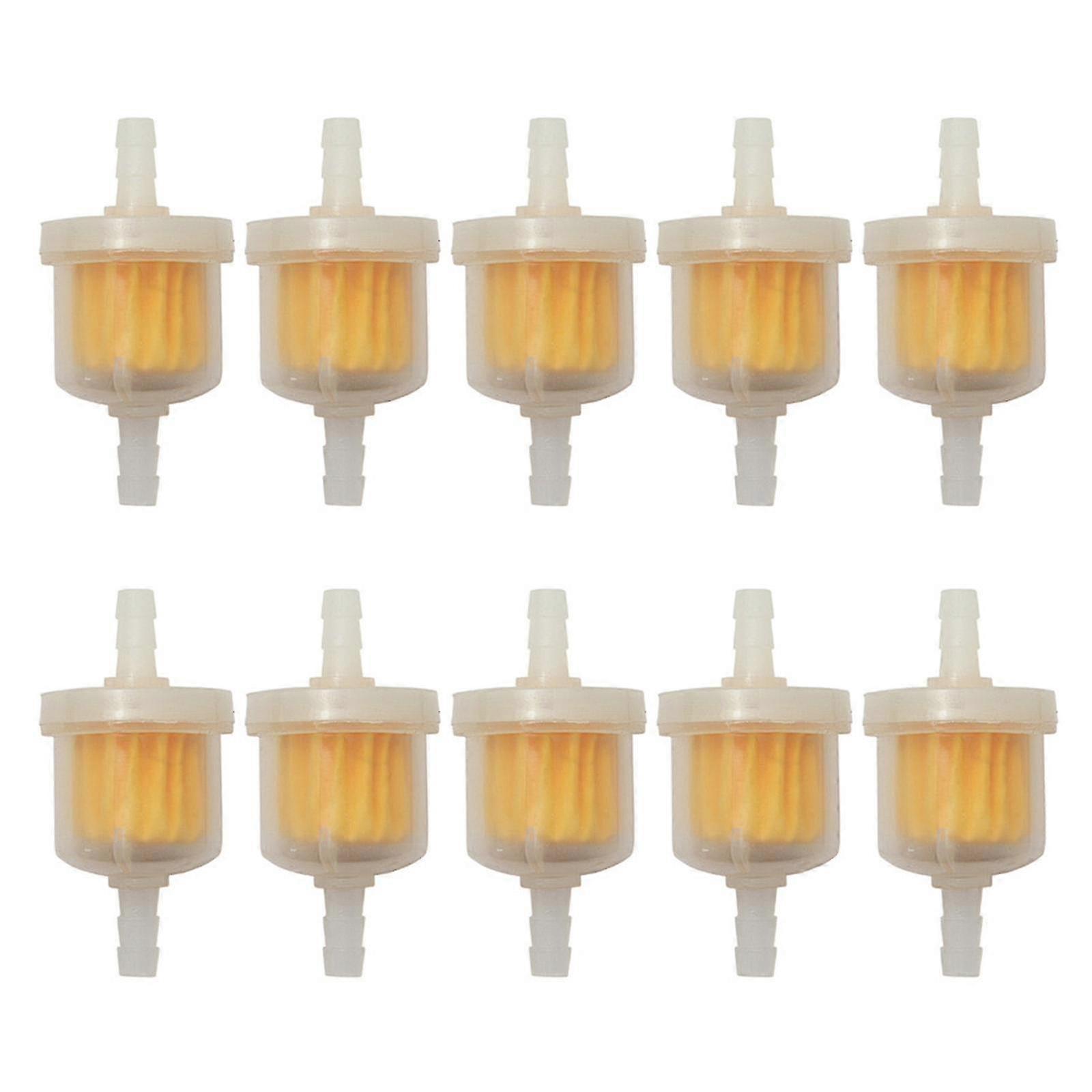 Inline Fuel Oil Filter for Motorcycle Moped - Prevent Engine Damage (10pcs)