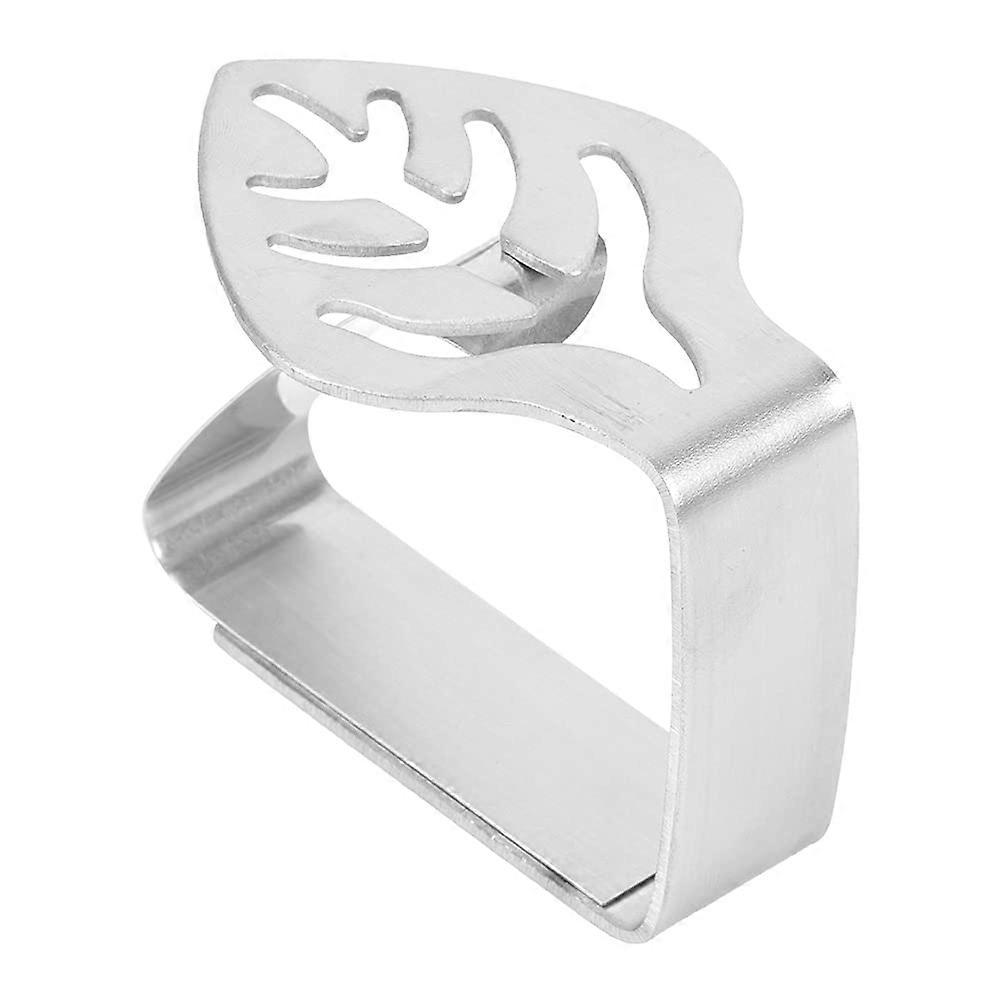 Tablecloth Clips - Stainless Steel Leaf-Shaped Design, Scratch-Resistant, Secure Hold for Parties and Outdoor Use