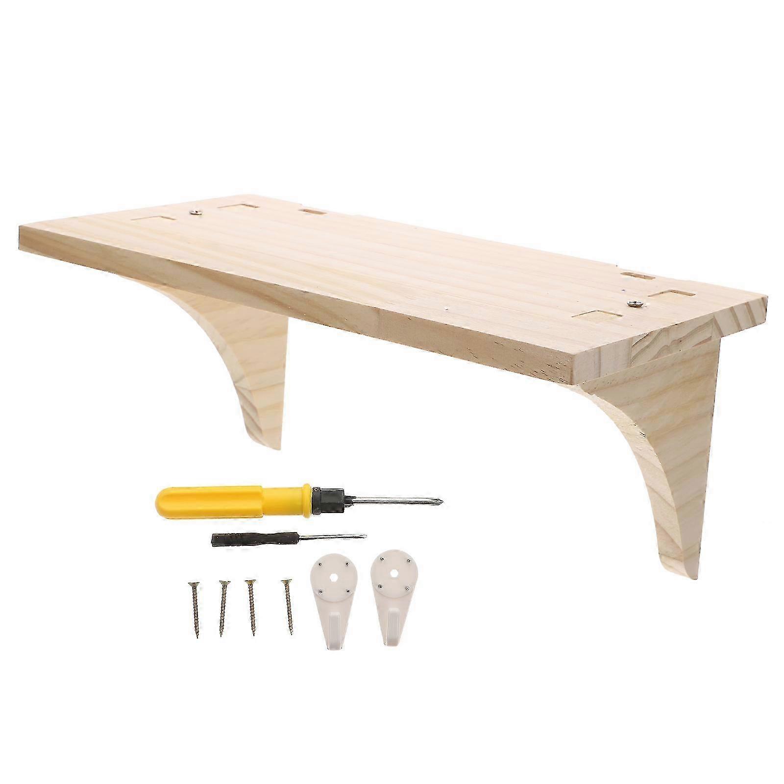 1 قطعة رف تخزين مثبت على الحائط بدون رف حفر 29x15 سم حامل منظم