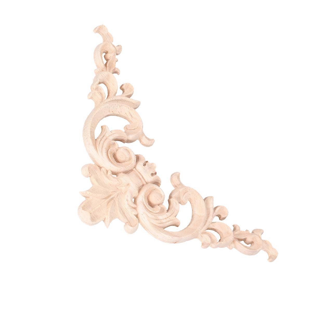 Hand-Carved Wood Appliques, Stylish Decorative Elements for Furniture and Walls