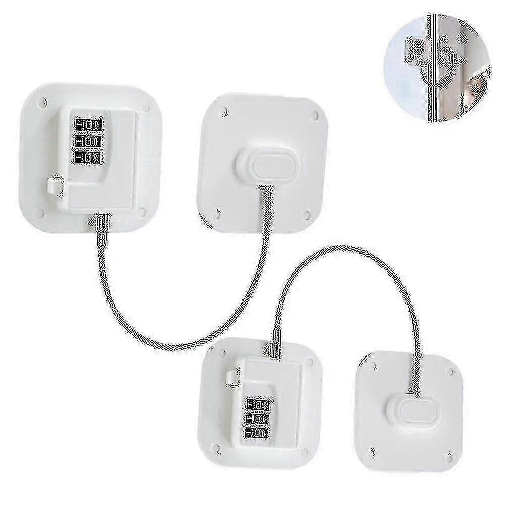 2 Pack Refrigerator Lock - Heavy Duty Combination Fridge Lock