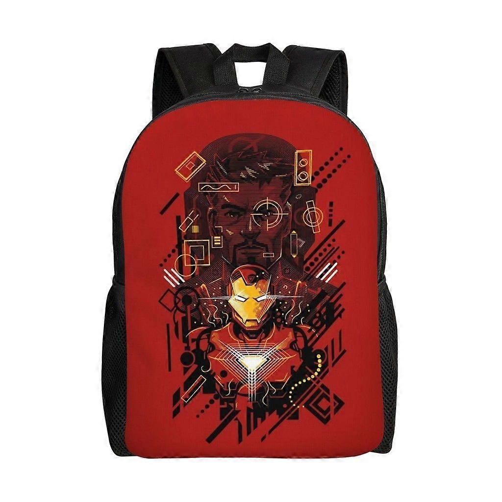 Iron Man Versatile Backpack Washable casual style School Student Backpack Trendy Oxford Cloth Computer Bag Unisex-hk3870