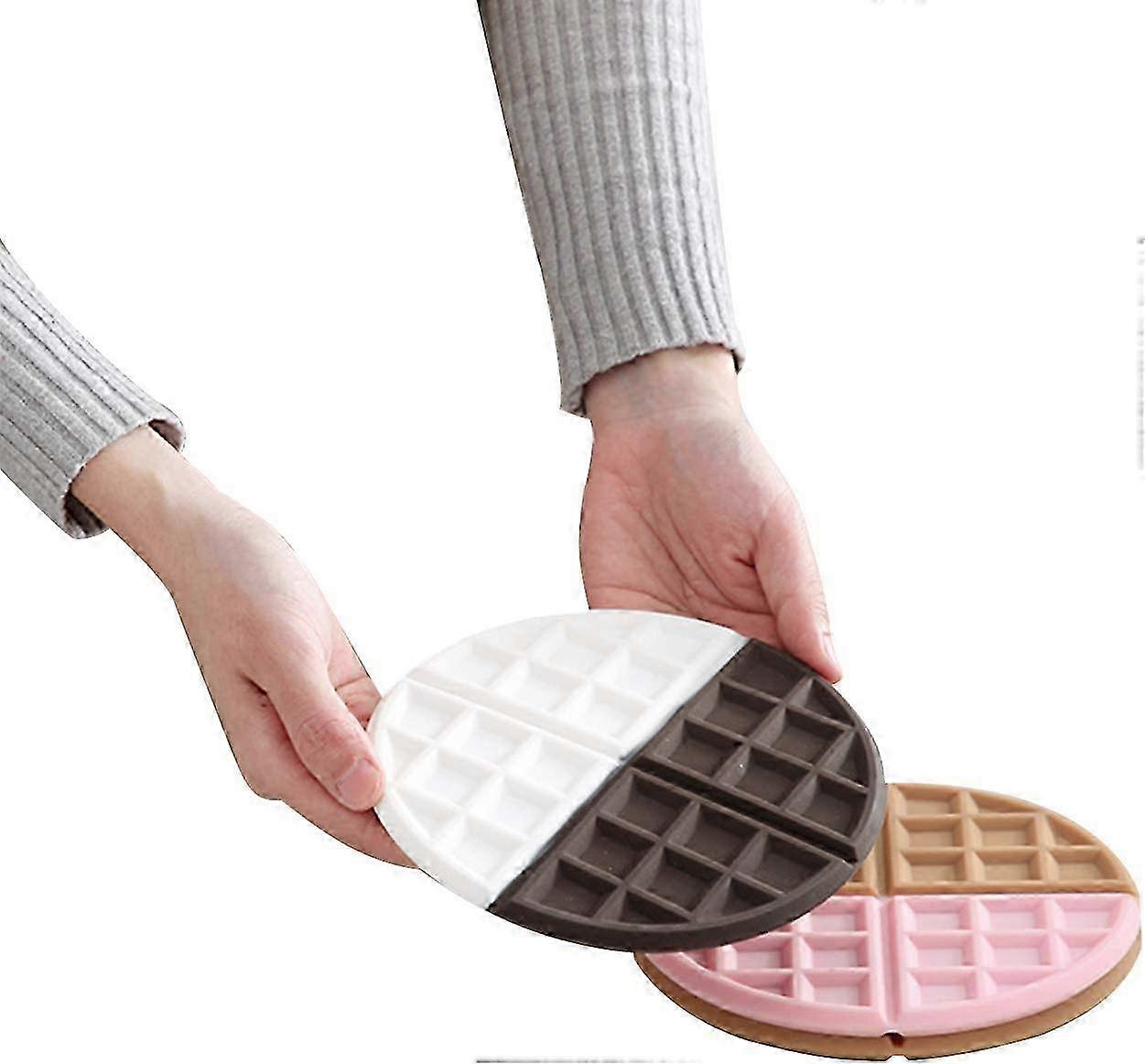 2Pcs Silicone Pot Mat, Cup Insulation Mat, Non-Slip Heat Resistant Trivets