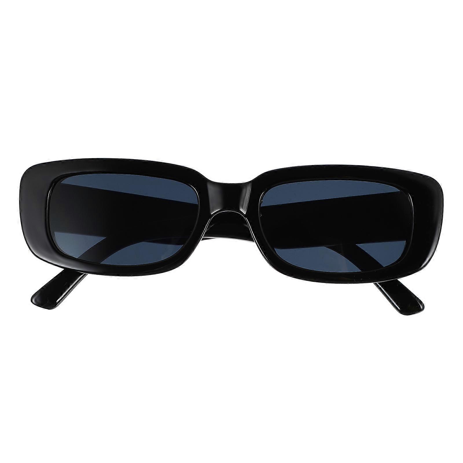 Square Sunglasses for Unisex Fashion Black Frame UV Protection Eye Wear for Travel Daily Use Comfortable Fit Elegant Design Costume Accessory