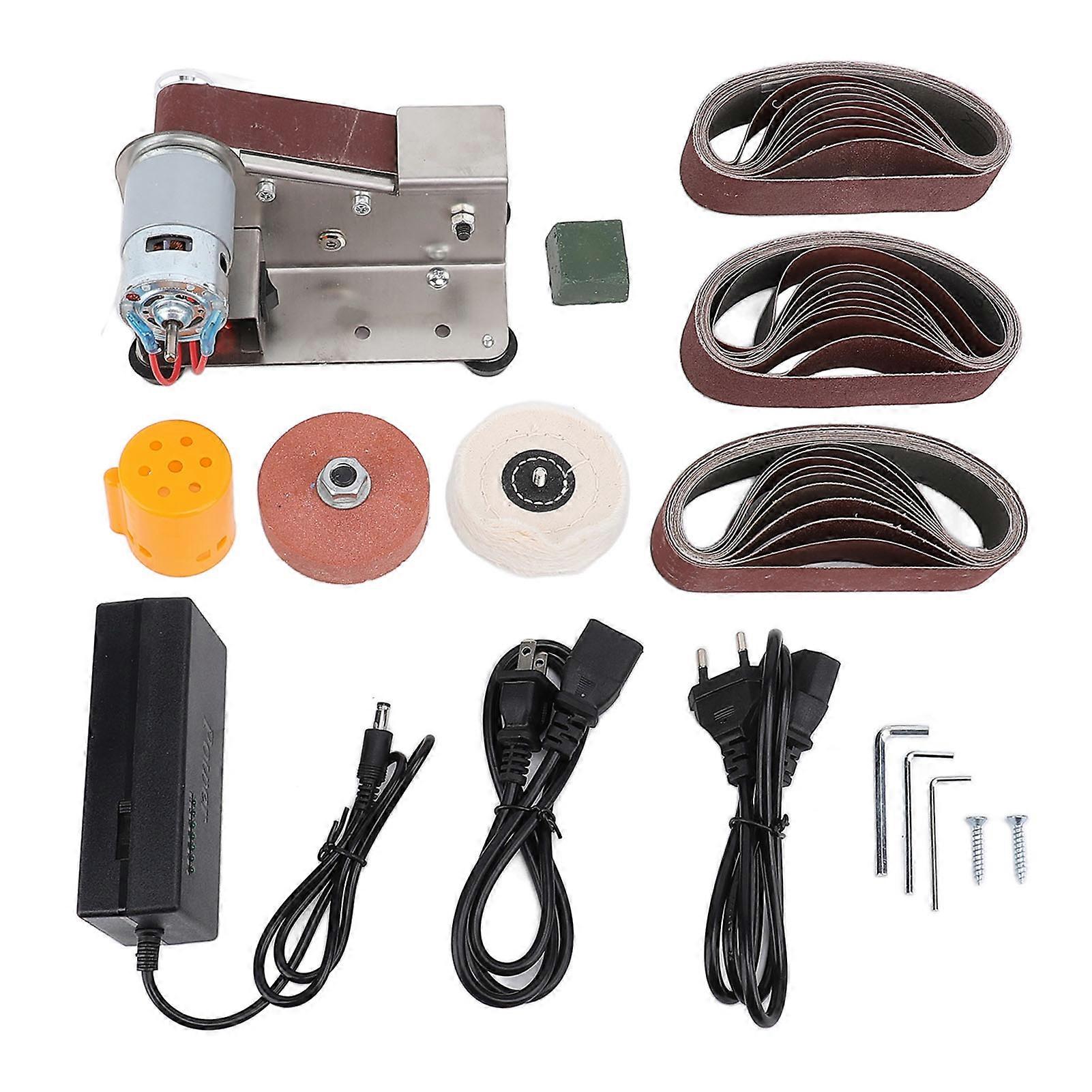 15 Degree Mini Belt Sander, Electric Tool Sharpener, 7 Adjustable Speeds, Forward/Reverse Rotation