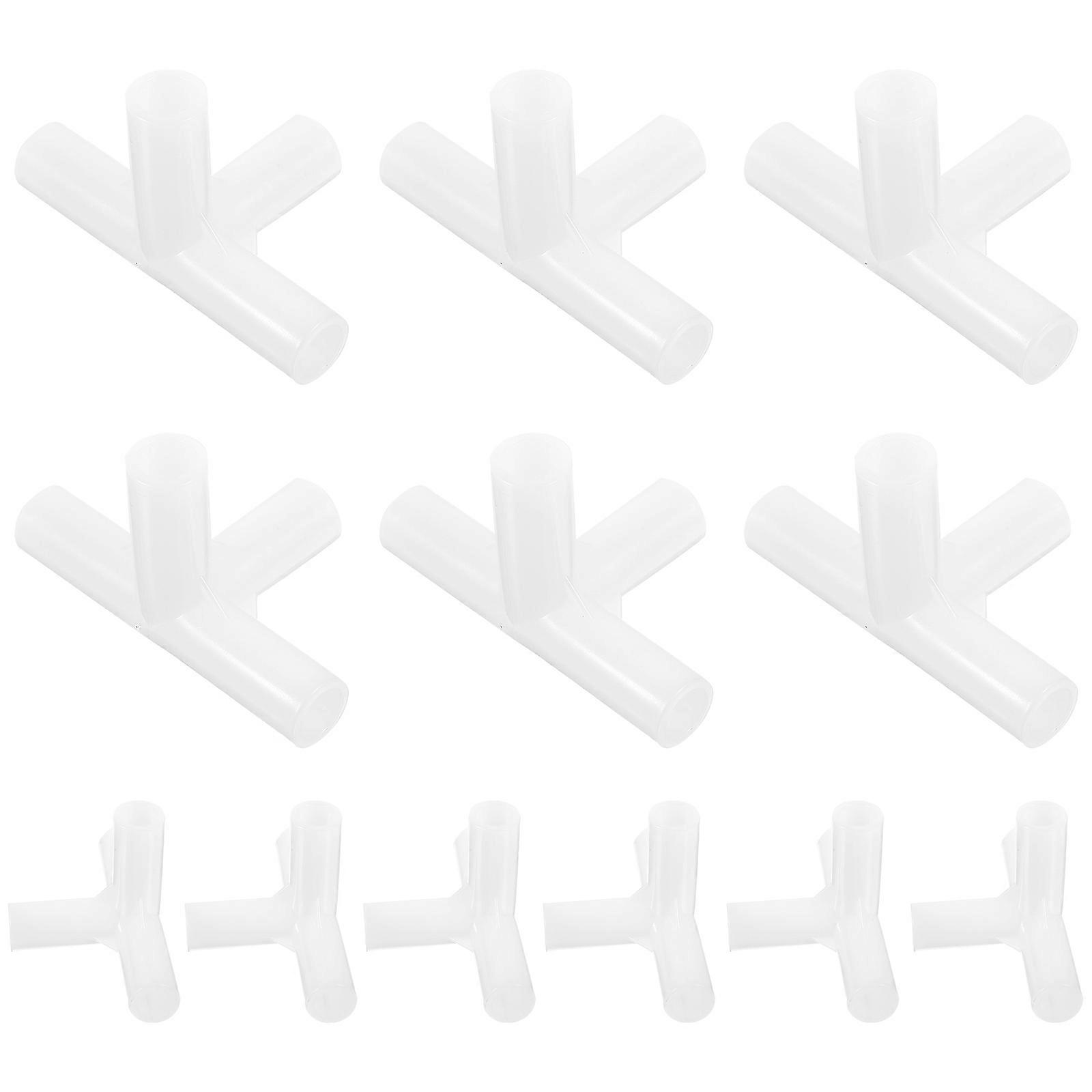 Tarp Canopy Connectors Tent Parts Tent Pole Connectors For Tent Canopy 2.6X2.2X1.6in Wind And Rain Resistance 24Pcs