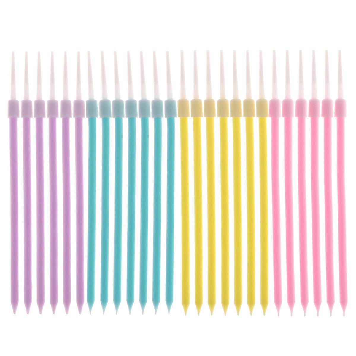 Birthday Candles Set Elegant Slender Paraffin 24Pcs