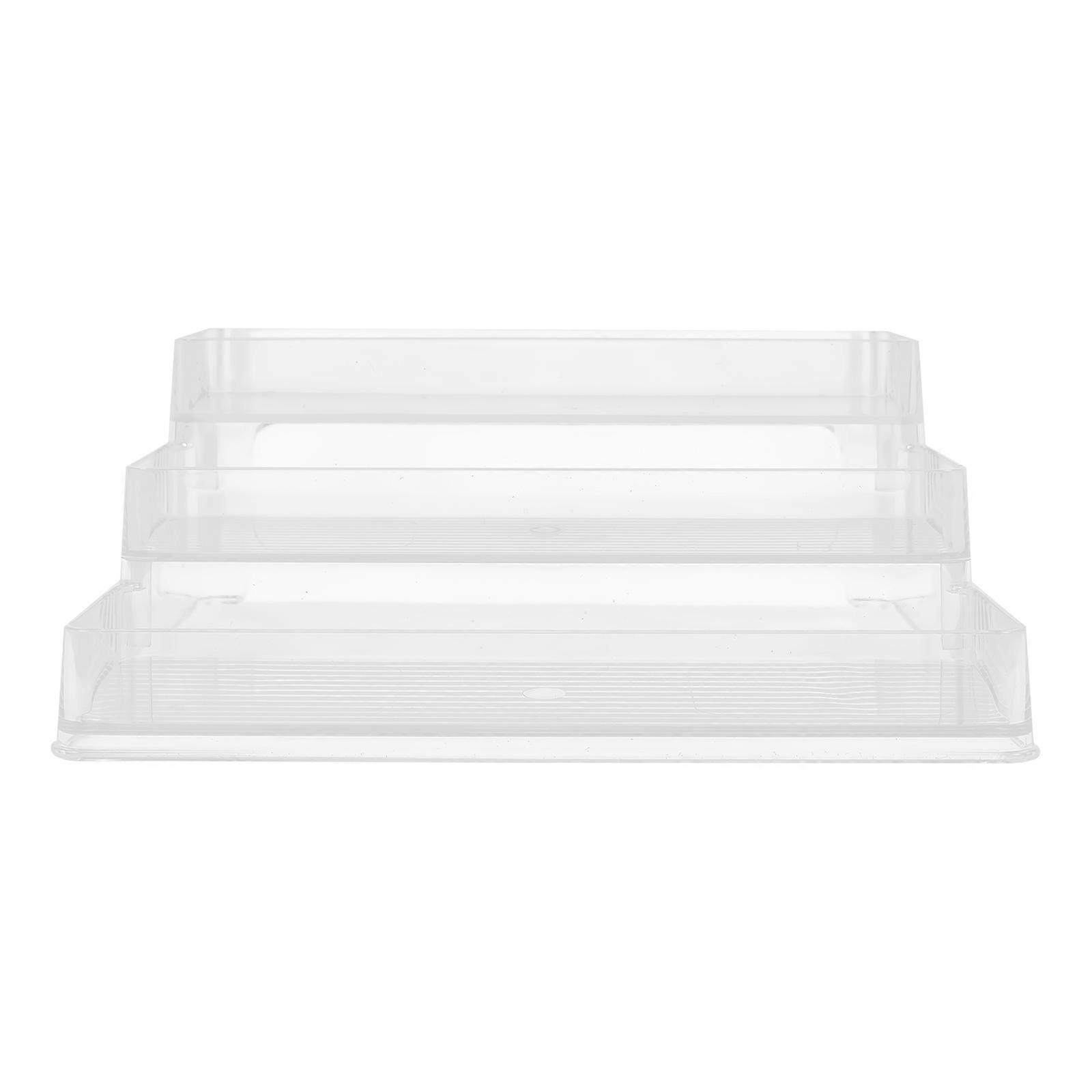 Spice Storage Stands Three-layer Storage Rack Frequent Cooks Space-saving Transparent 10.2X9.4X4.1in Tidy Organization 1Pack