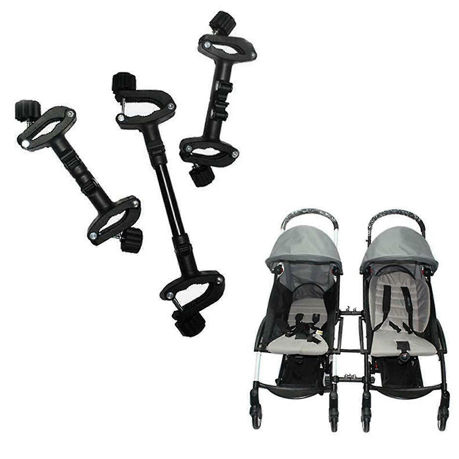 2024 Double pram connector for umbrella prams Babyzen YOYO Yoya etc Turn two single strollers into a double pram