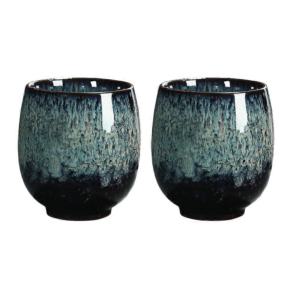 2pcs Hand Cup Kung Fu Teacups for Comfortable Tea Enjoyment, Ideal for Afternoon Tea, Family Gatherings, and Daily Use