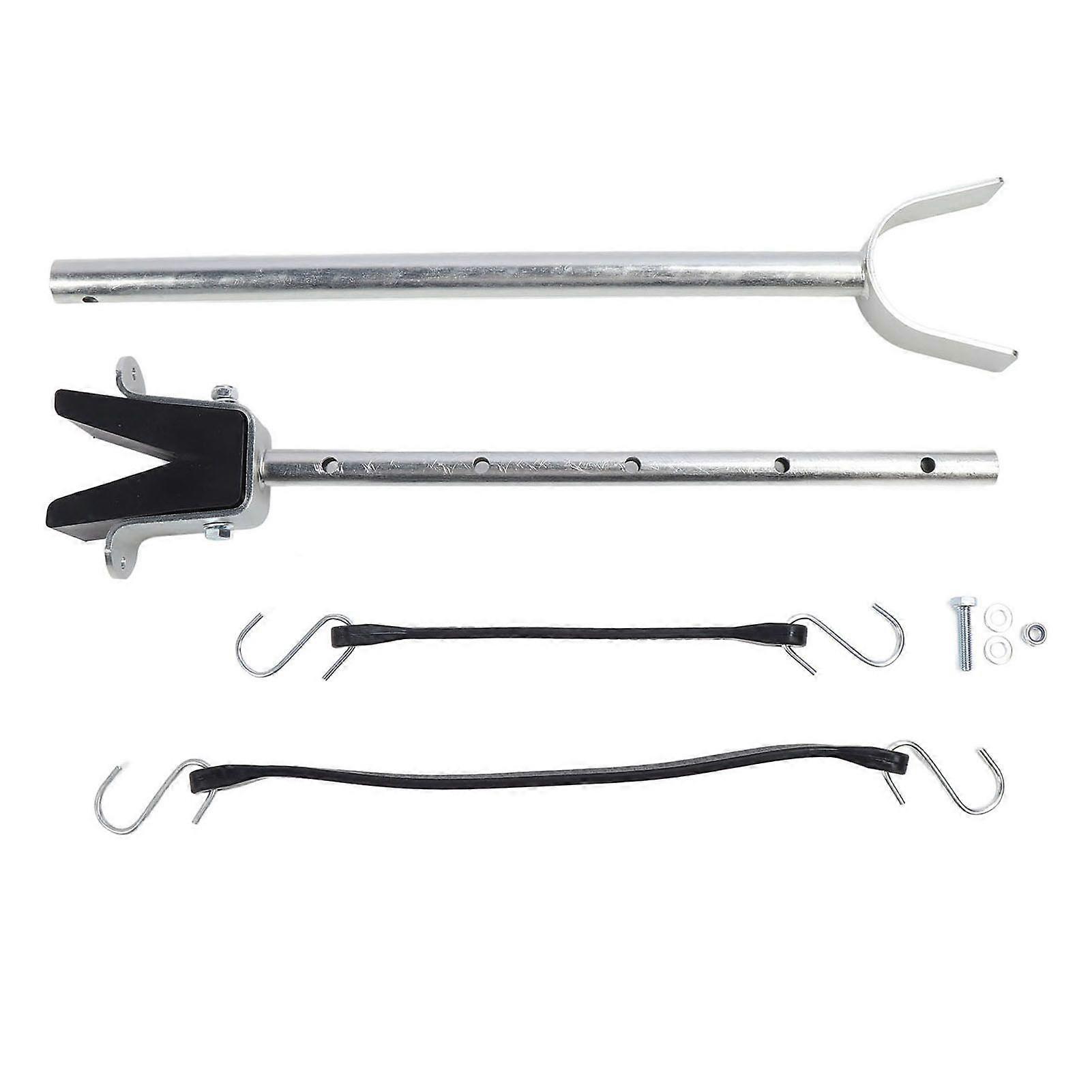 Boat Transom Saver Metal Secure Hold 20.3 to 32.5in Adjustable Scratch Proof Outboard Motor Transom Saver for Ship Trailer MK23065