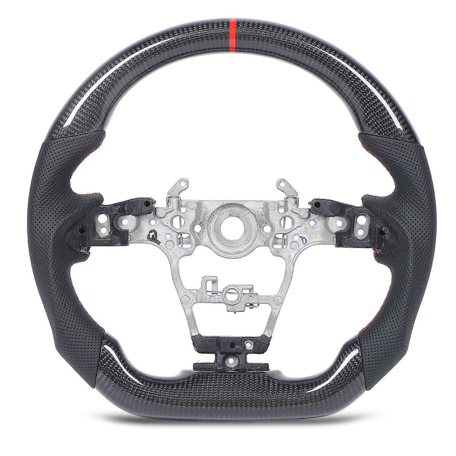 Carbon Fiber Steering Wheel Black Perforated Leather Replacement for GR XP210 GR GZEA14 MK99305