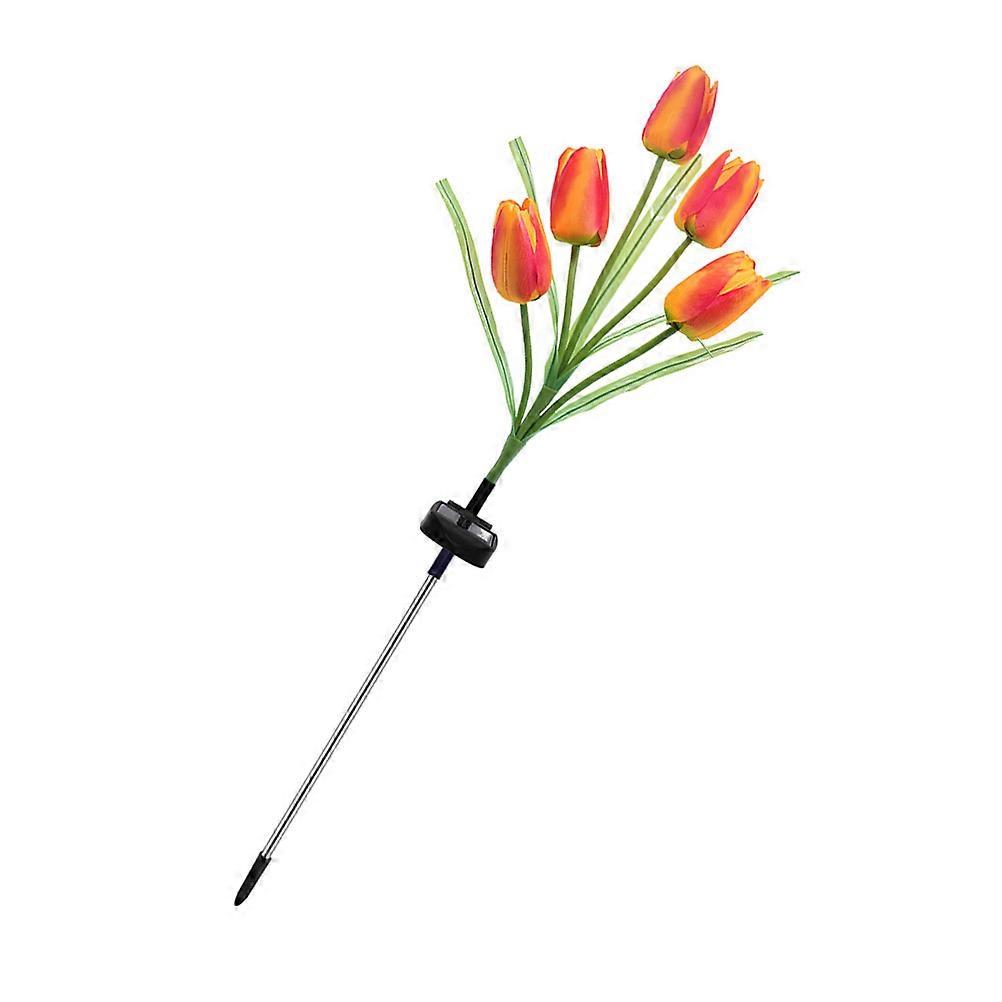Solar Powered Tulip LED Lawn Light for Outdoor Garden Decoration – Durable, Energy Saving Landscape Ornament Creating a Unique Night Atmosphere