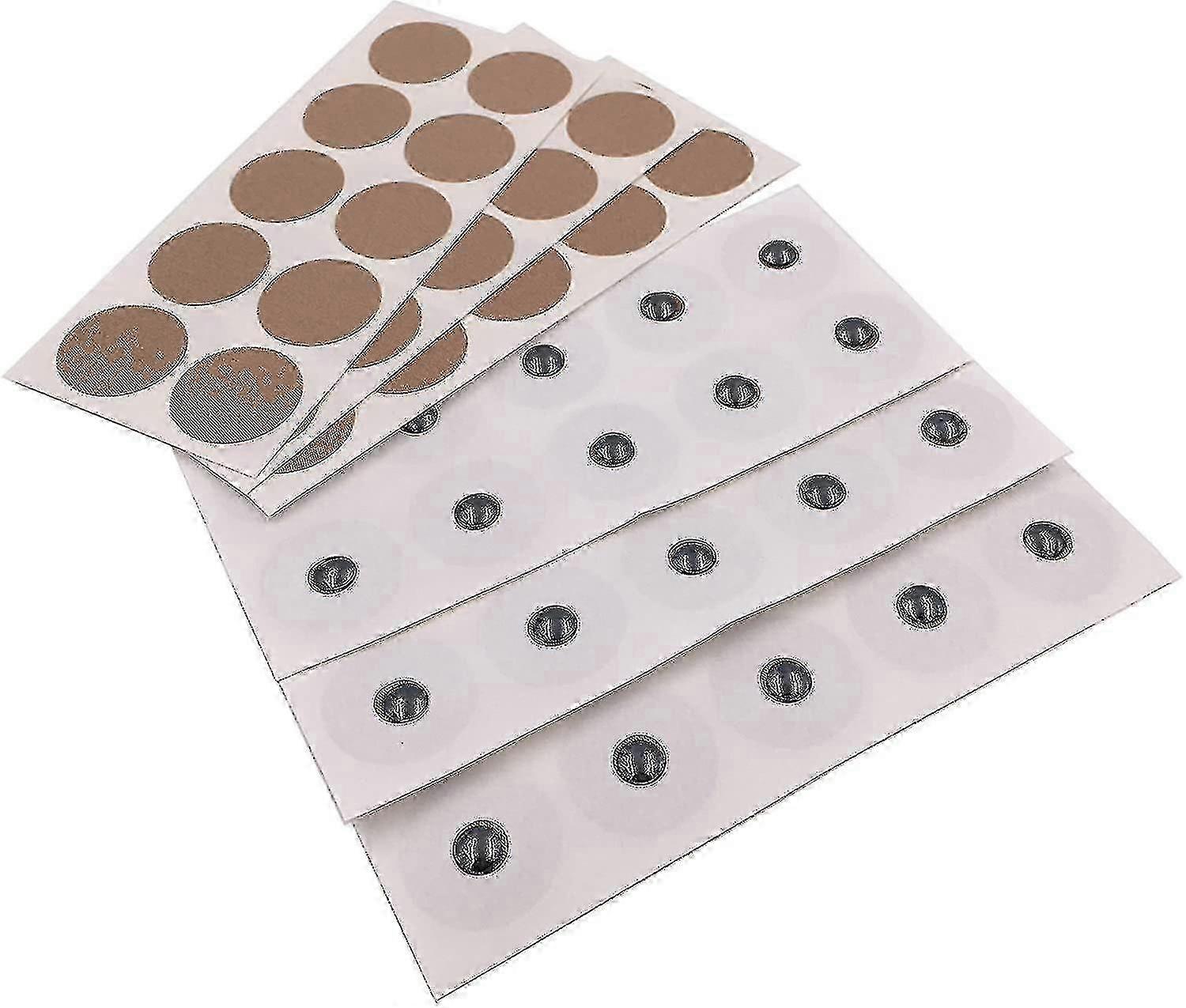 2 Sets of Magnetic Acupressure Patches with 600 Gauss and 30 Magnets including 30 Replacement Adhesives for Magnet Therapy Sessions