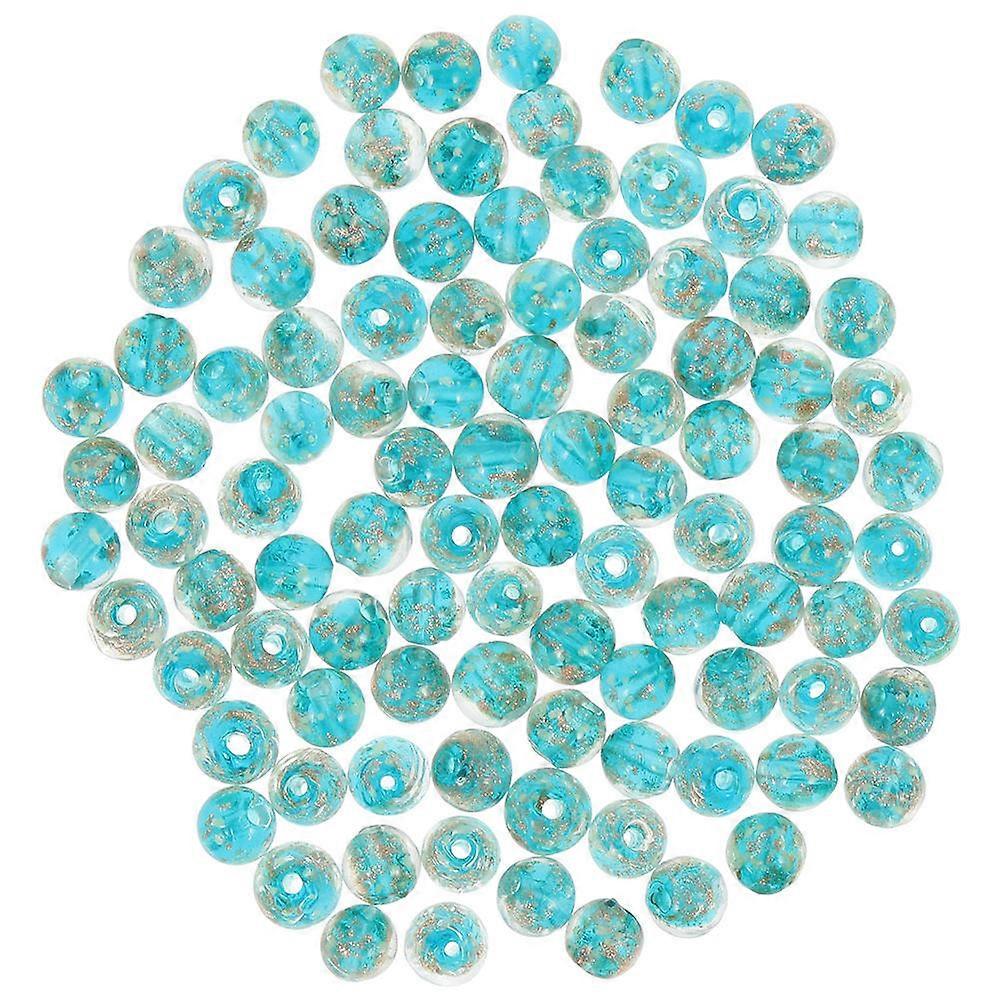 Glow In Dark Diy Beads Round Jewelry Making Beads For Bracelet Making Kit 0.8X0.8X0.8CM Glass 50Pcs