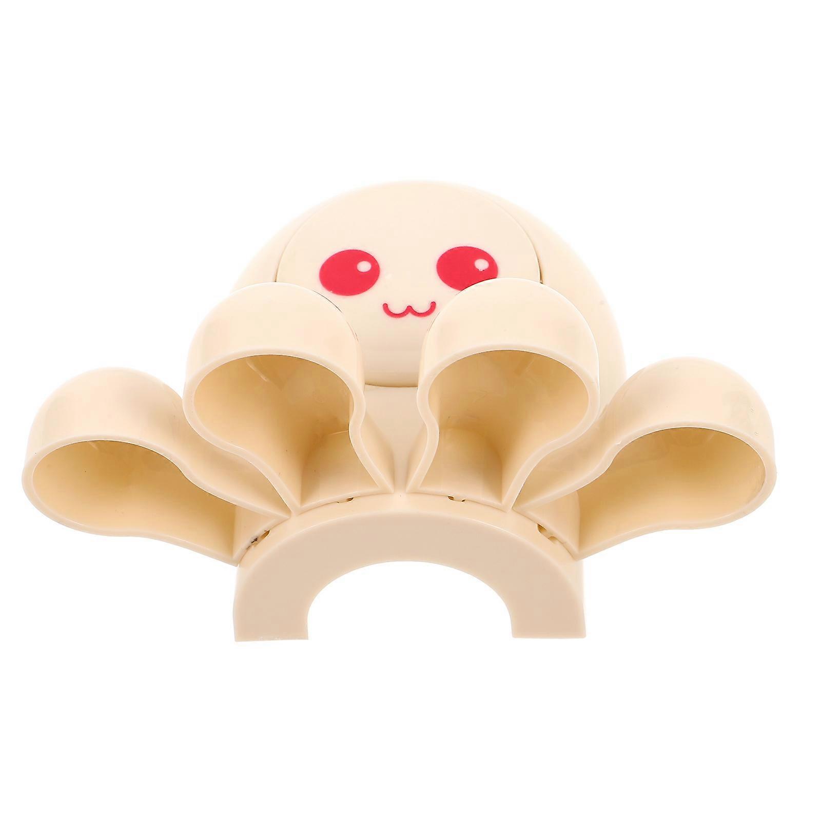 Wall Mounted Toothbrush Rack with Octopus Suction Cup, Space Efficient and Reliable Bathroom Organizer for RV and Small Spaces, Modern and Elegant