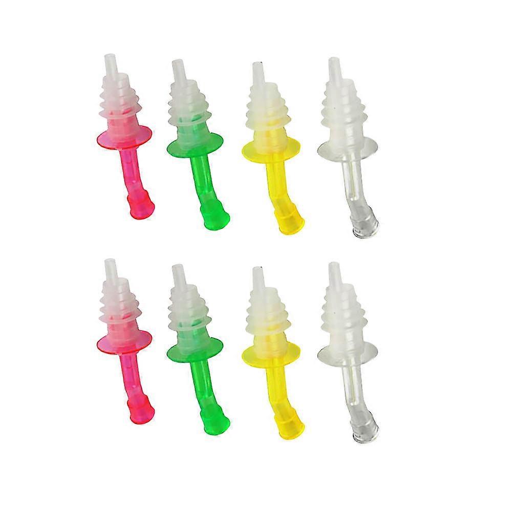 Olive Oil Stopper 8Pcs Silicone Bottle Pour Spouts For Kitchen Accessories With Sealing Function Random Color