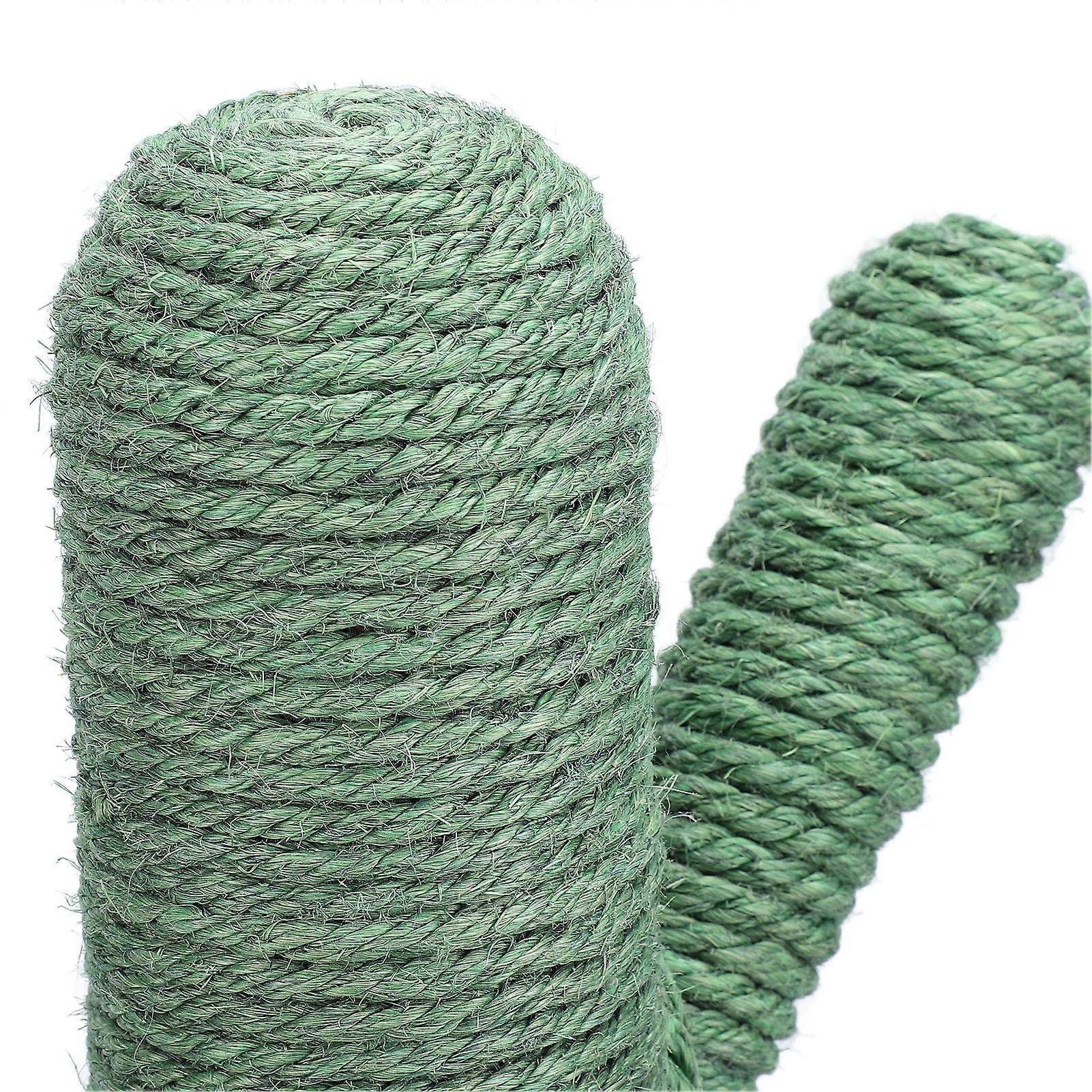 Cat Scratching Post Furniture Protection Stable Base Sisal Pine Wood Cactus Scratcher Tree for Indoor Small Cats