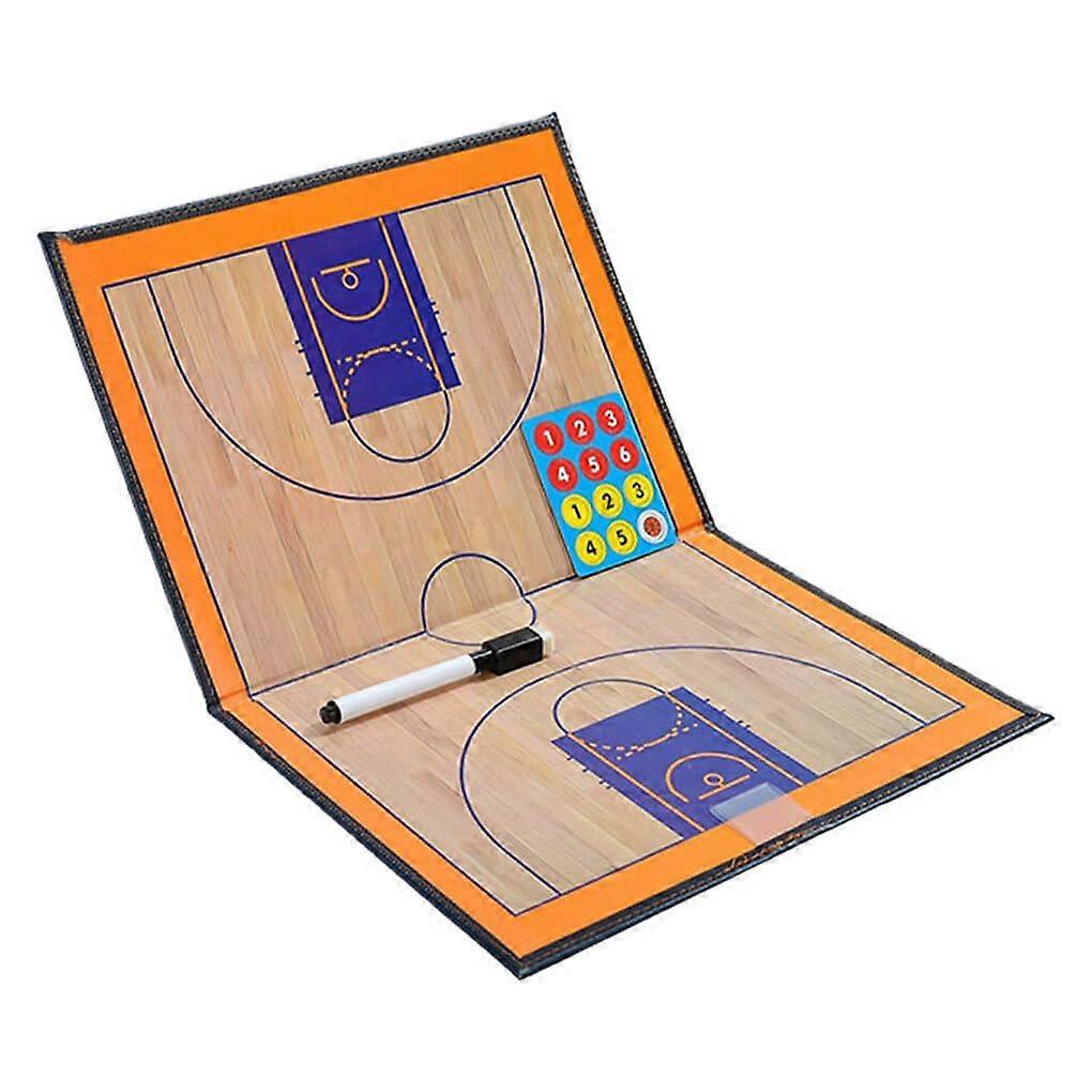 Basketball Tactic Board Double-Sided 24x16 Inches for Coaches - Durable Magnetic Surface, Portable Coaching Tool