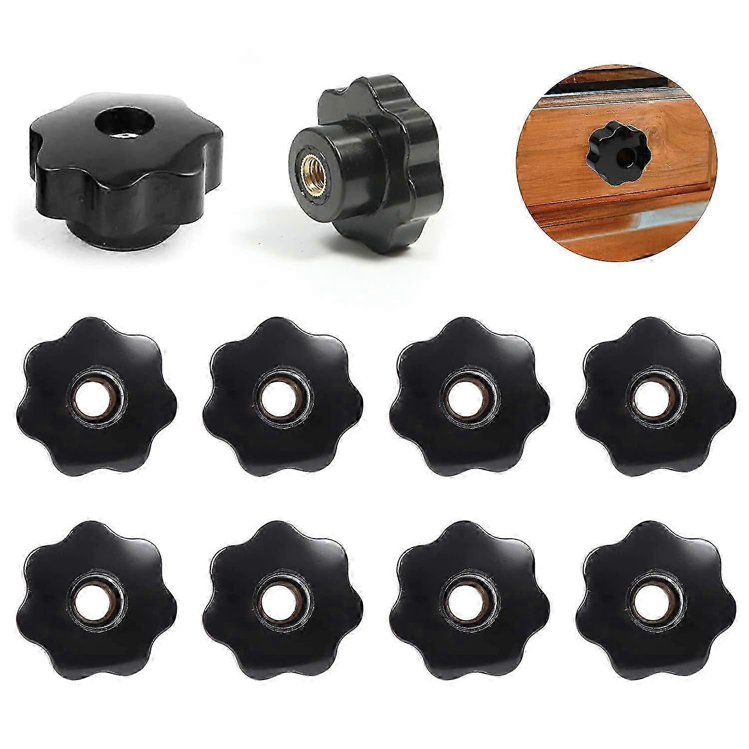 M8 Nut, 10 Pack Practical Clamping Nuts, Internal Thread,  for Machine Tools