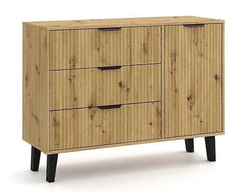 Kommode Scandi 1D3S SLIM EICHE ARTISAN