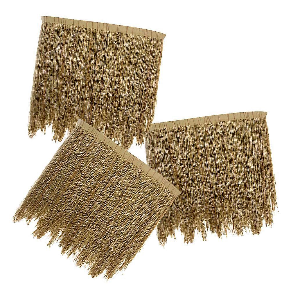Thatch Roof Material Imitation Thatch Diy Roof Multi Color 50.00X50.00X5.00CM House Decoration 3Pcs