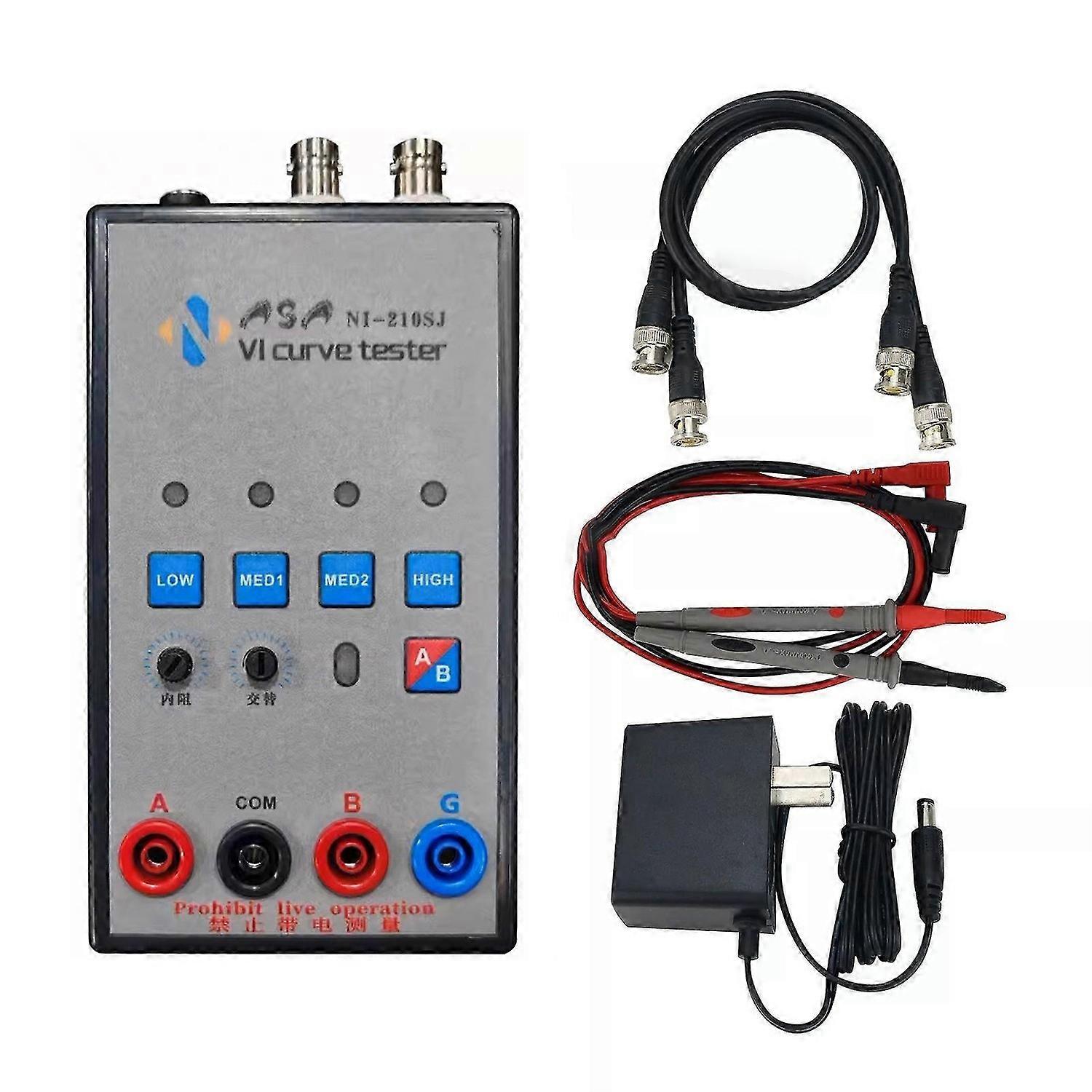 Professional Handheld VI Curve Tester w/ Plastic Shell 2-Channel Input Displayet