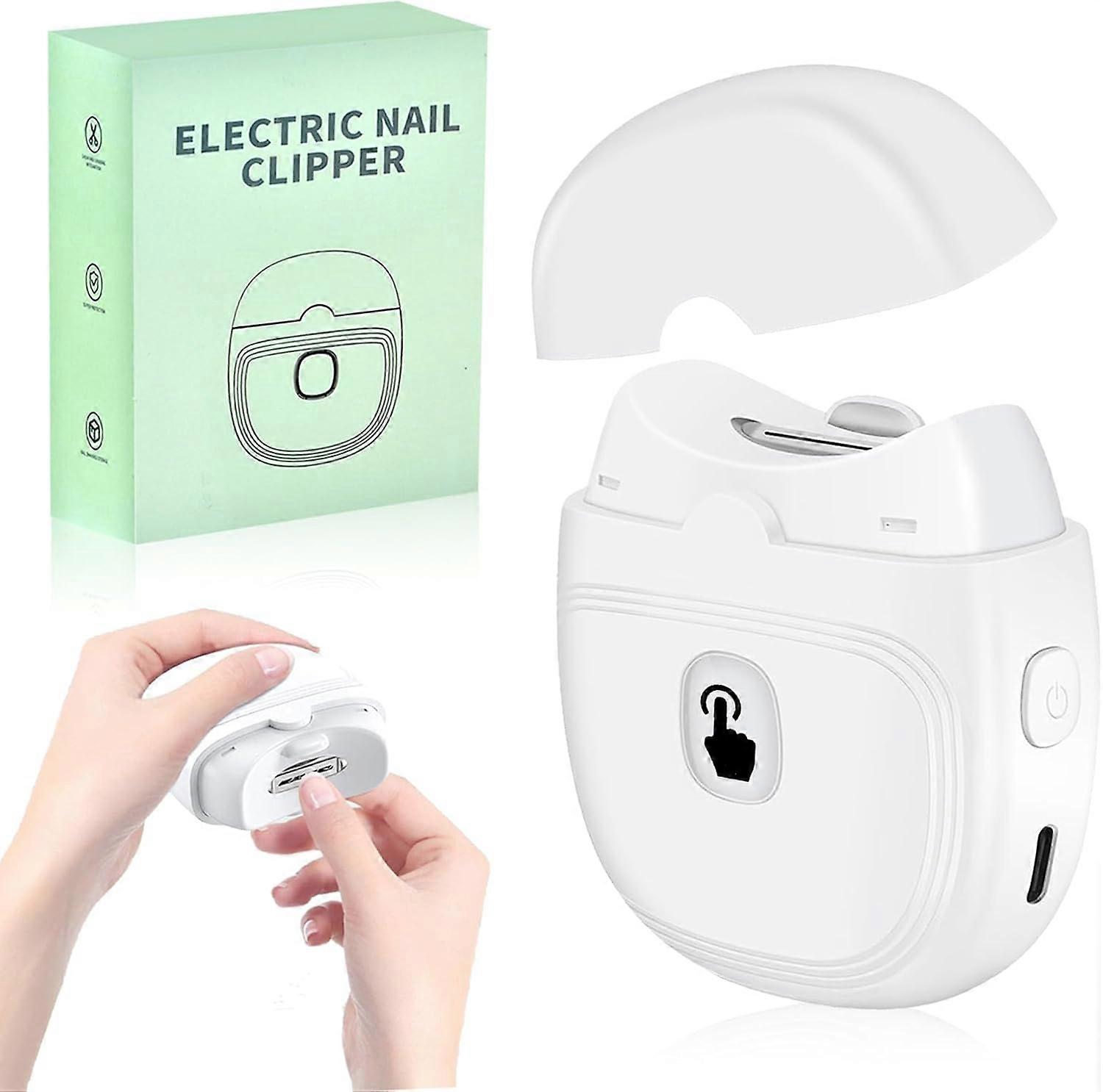 Electric nail clippers, automatic nail clippers, with light, safe