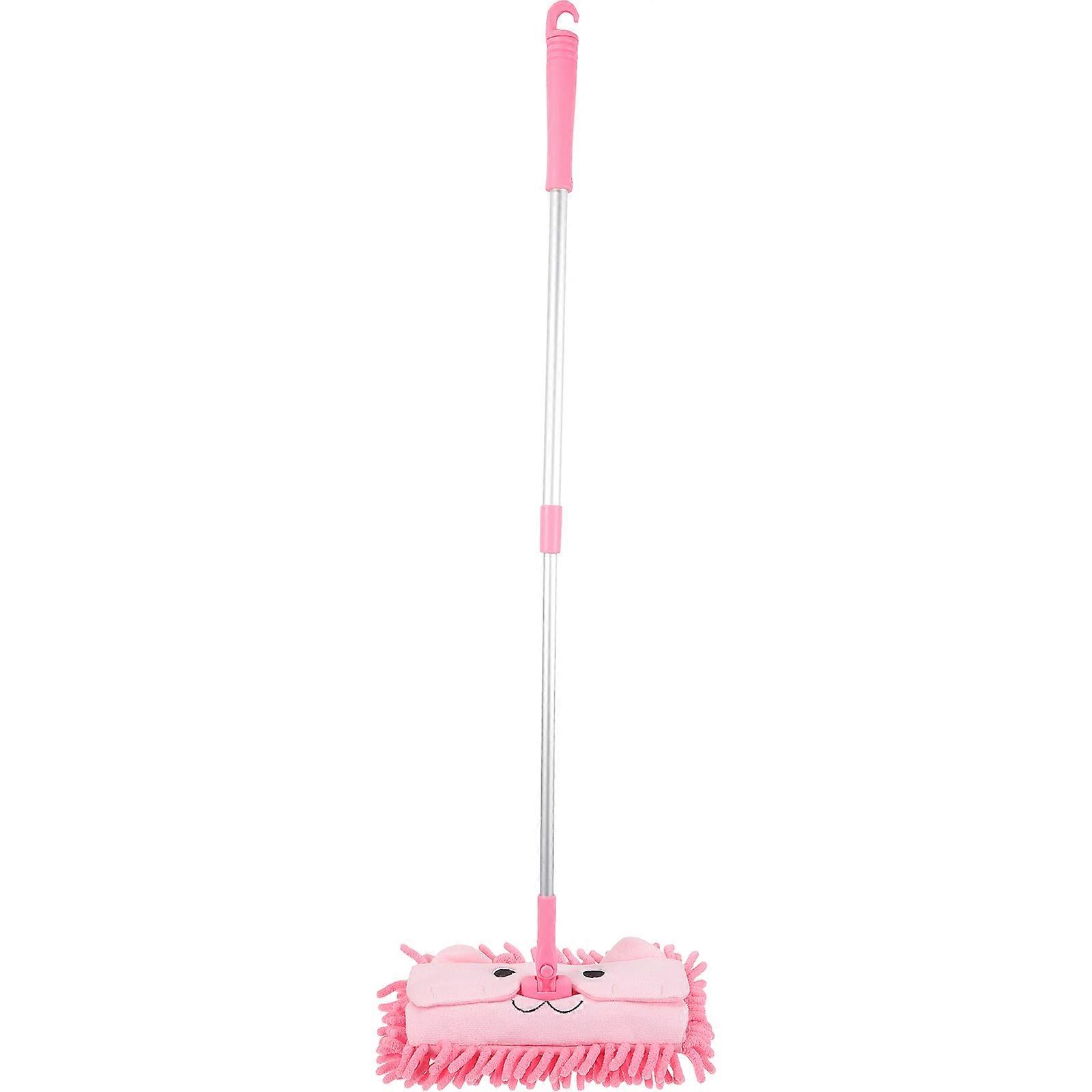 Educational Mop Tool for Safe and Durable Housekeeping Learning for Boys on Tile Floors