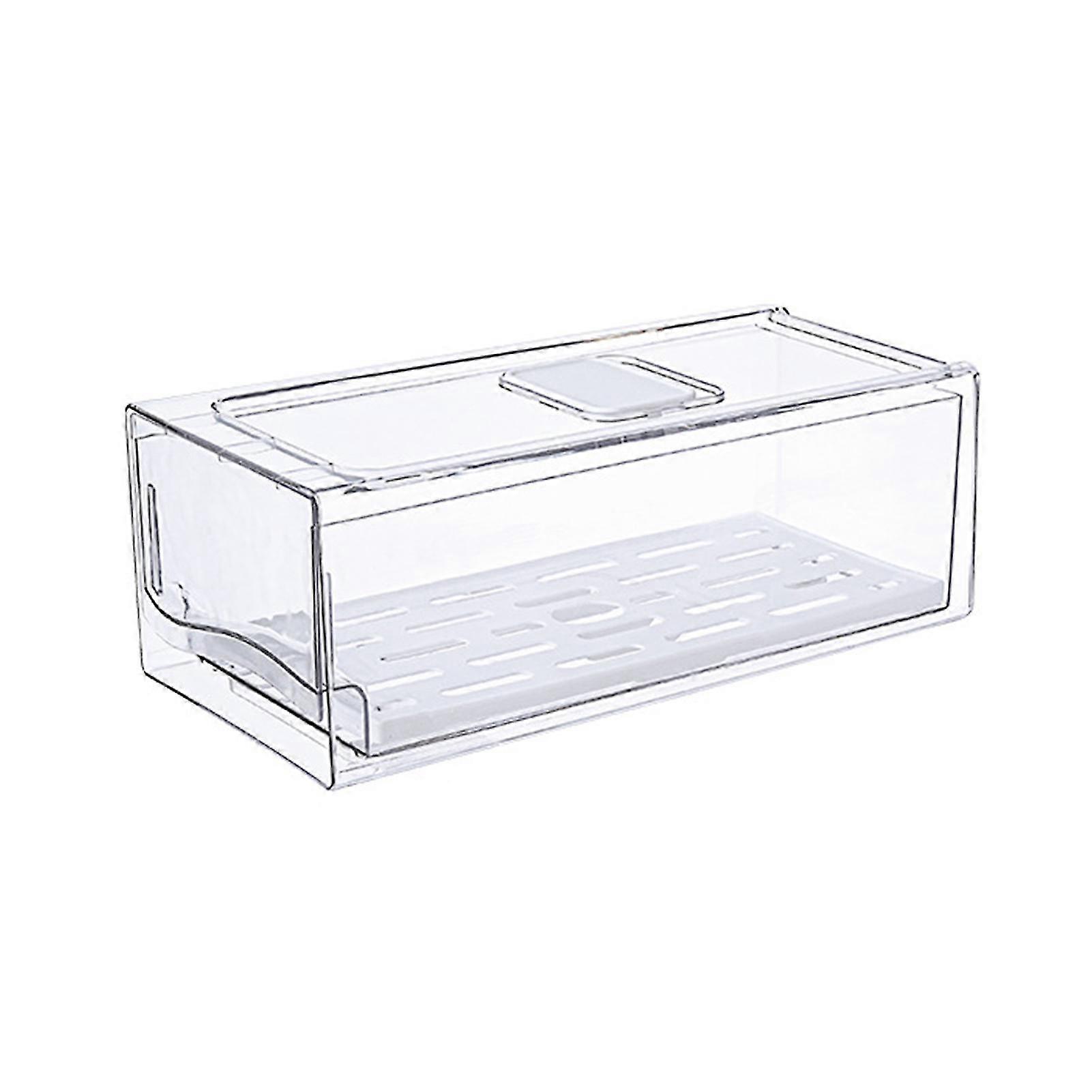 Fridge Storage Box BPA Free Large Stackable Vegetable Bin Kitchen Organizer-S