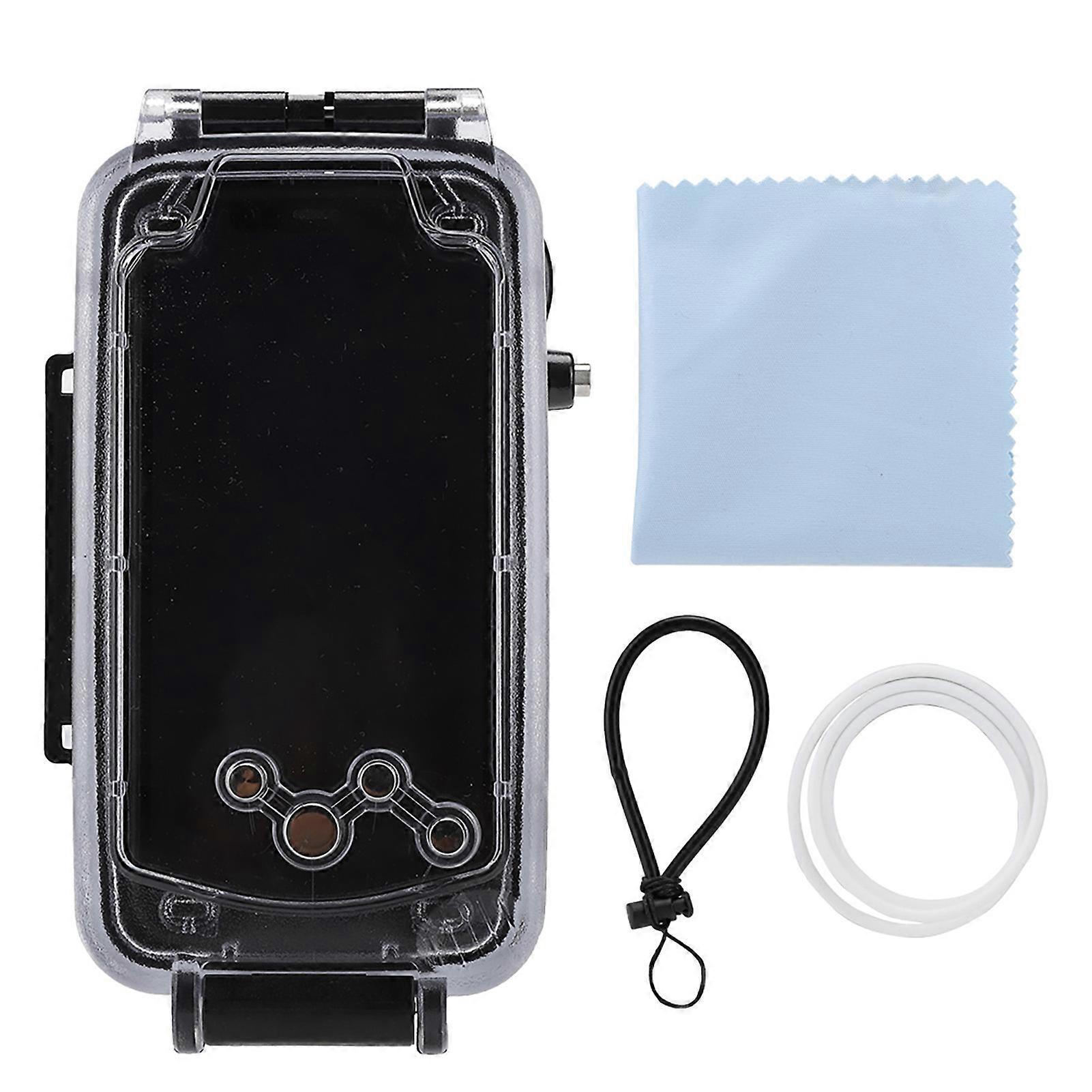 40m Diving Case Dustproof -10 °C Antifreeze Shockproof Phone Case For IPhone X/XS (Black)