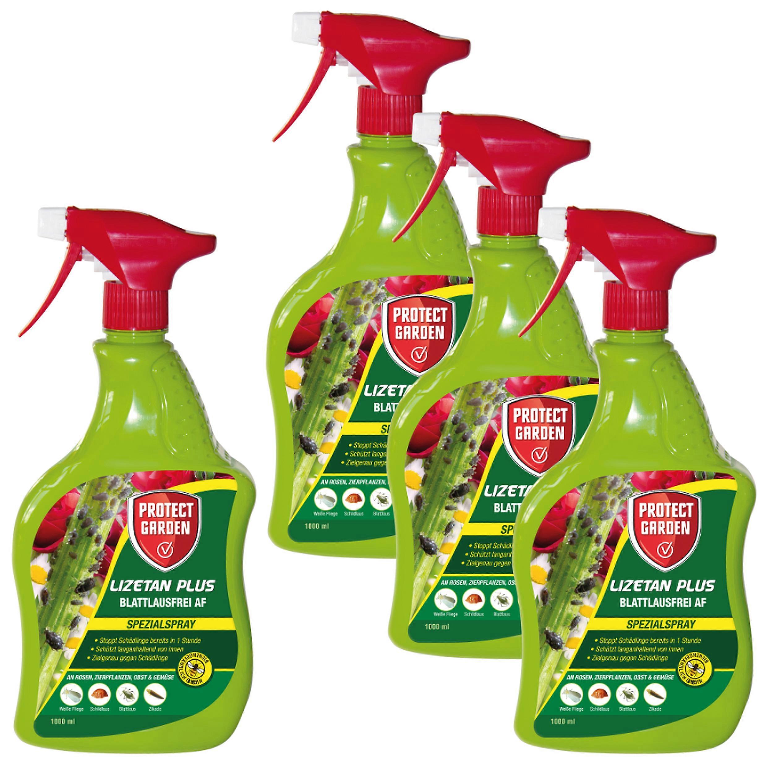4 x PROTECT GARDEN® Lizetan® Plus AF sem pulgões, 1000 ml