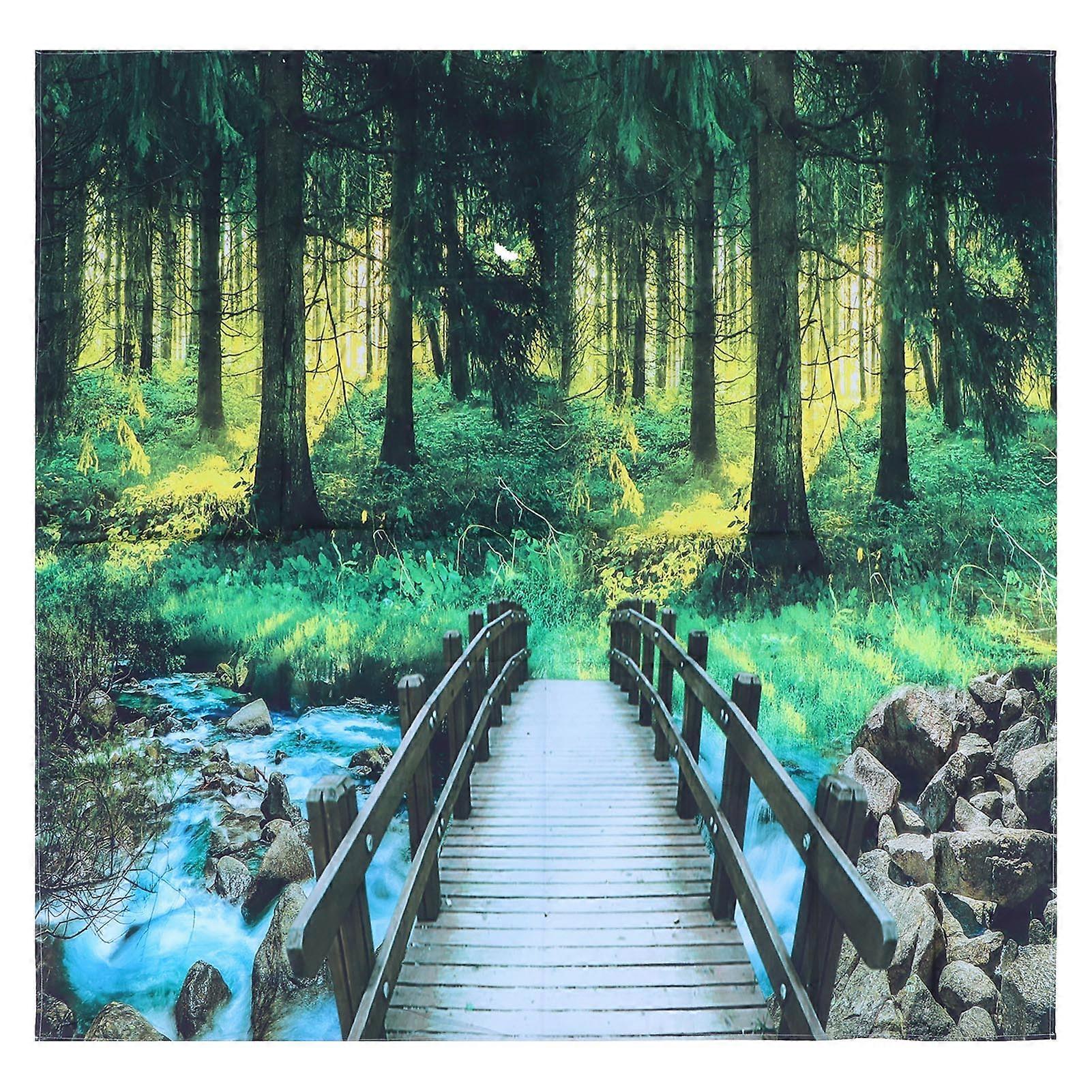 Polyester Tapestry Forest Landscape Pattern Wall Hanging Blanket Bedroom Dormitory Decors