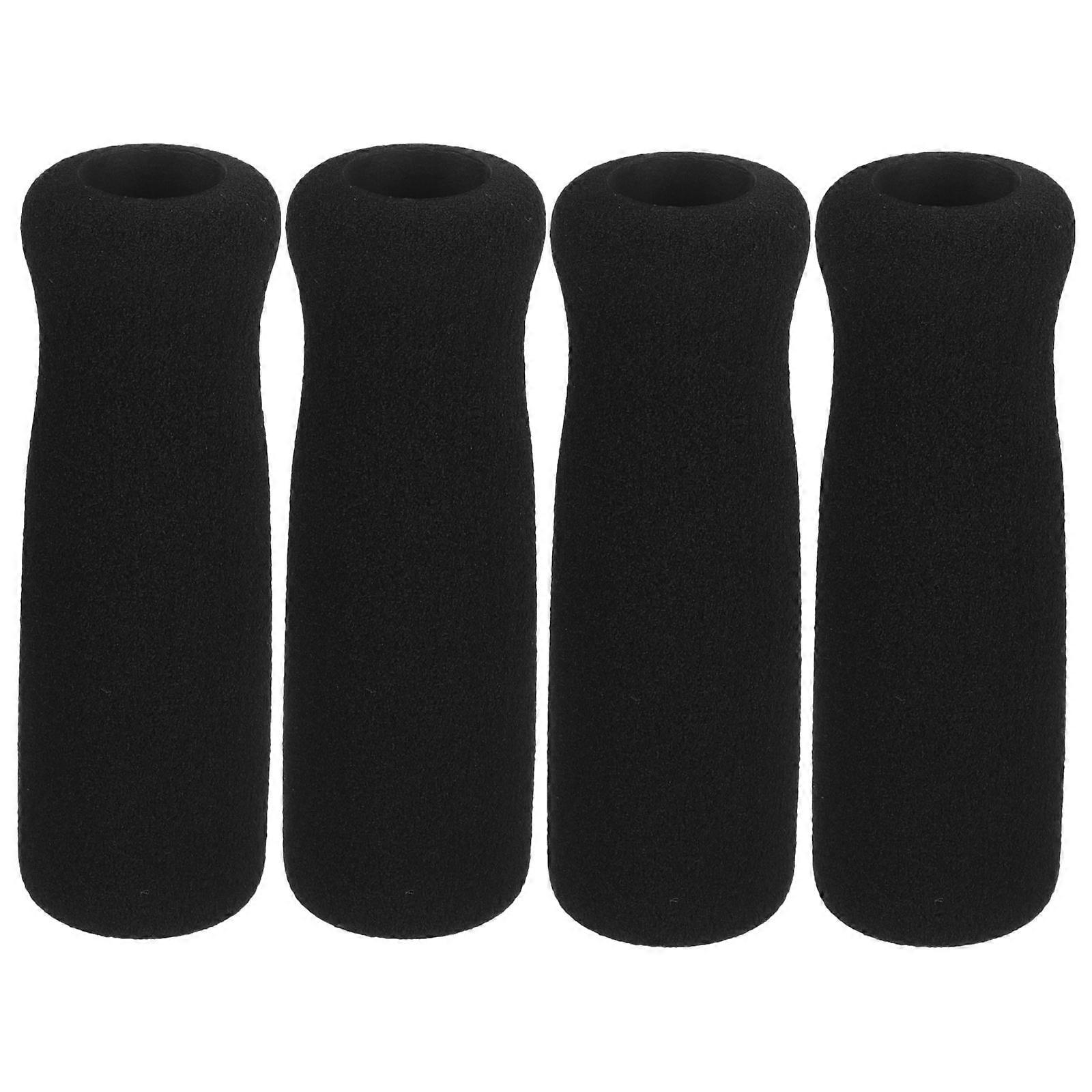 4pcs Skid Resistant Crutch Handle Grips, Comfortable Foam Walking Cane Wraps for Seniors, Ergonomic Design, Non Slip Durable Protector