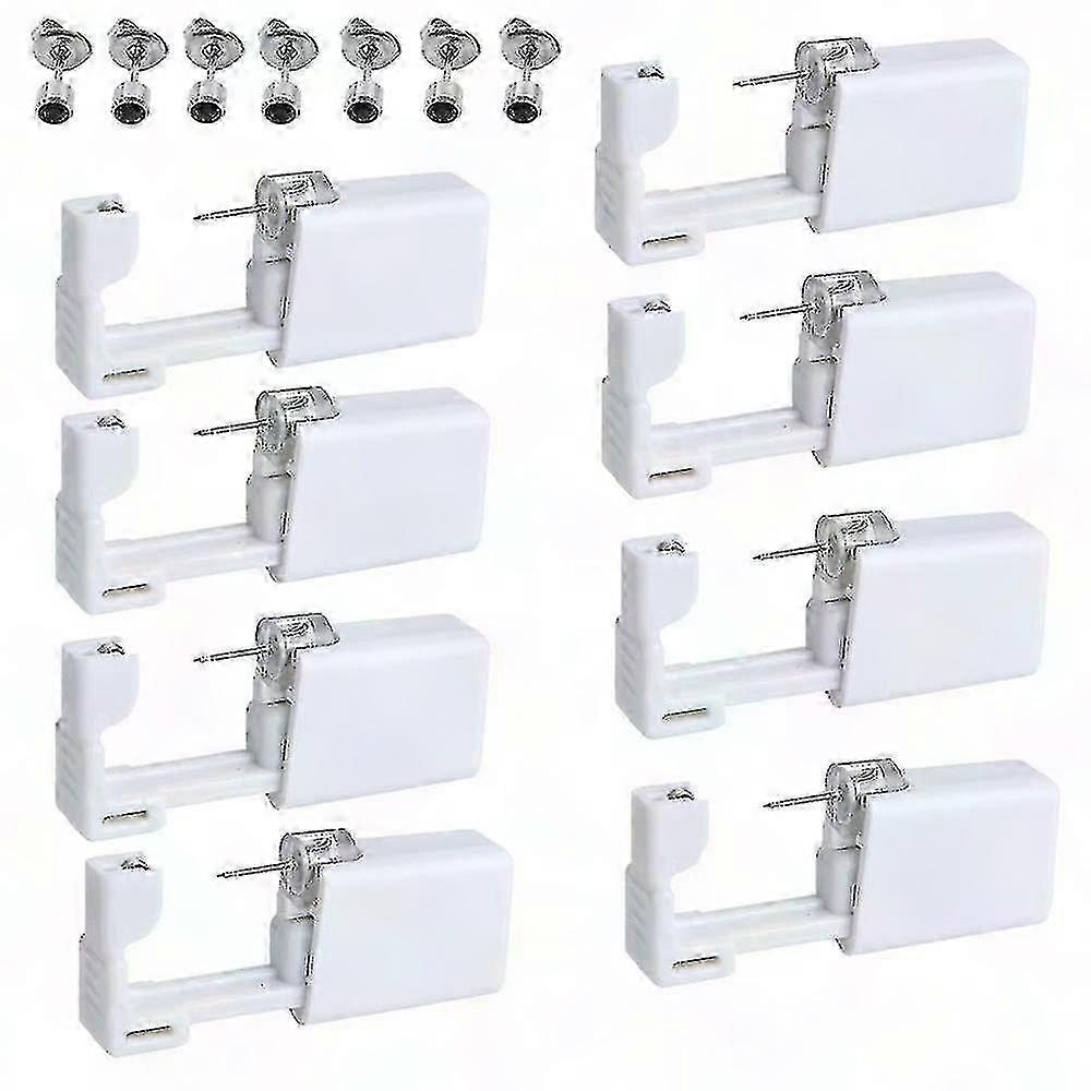 8 Pack Disposable Ear Piercing Gun with Studs - Painless Safe Self Piercing Kit Tool