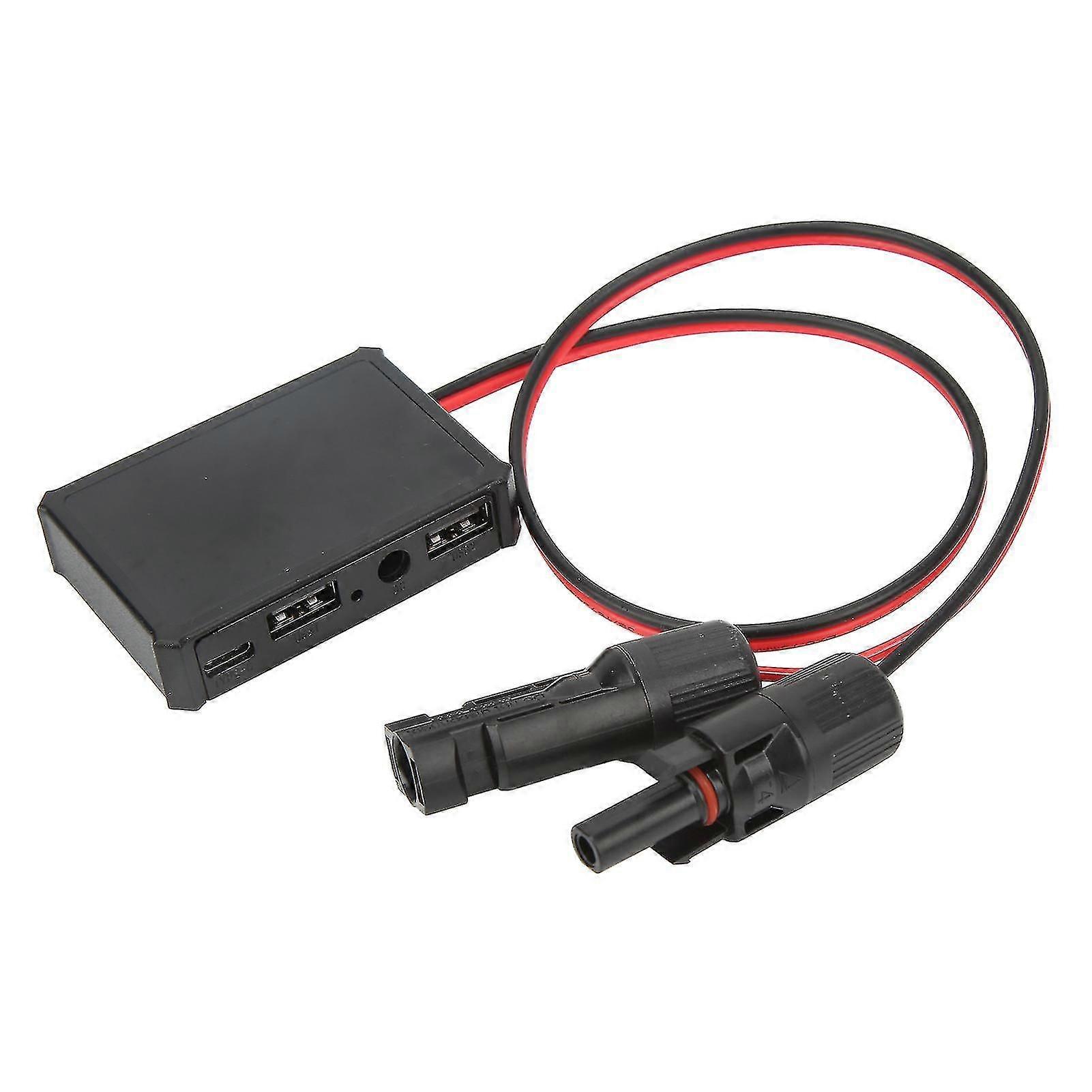 محول مثبت الجهد USB بالألواح الشمسية مع واجهة USB من النوع C DC لشحن هاتف النظام الشمسي