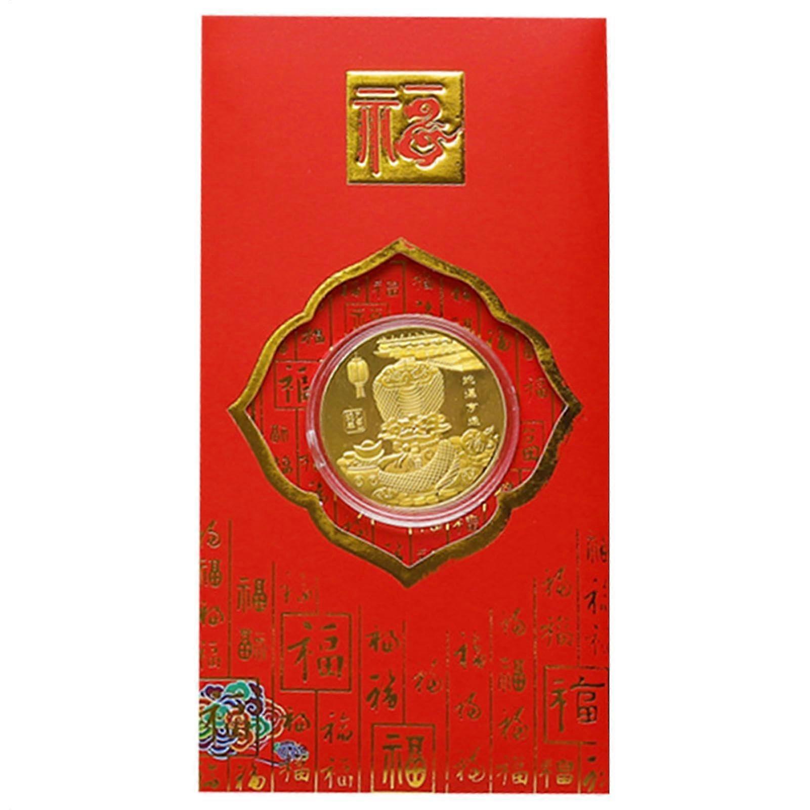 Chinese  Year Snake Coin with Red Envelope for All Ages