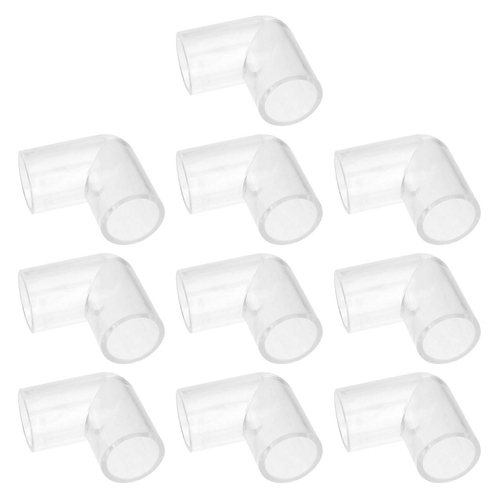 Aquarium Airline Fitting Square Connector Replacement Right Angle Connection Water Filtration System Acrylic 16mm Outer Diameter Tube 10Pcs