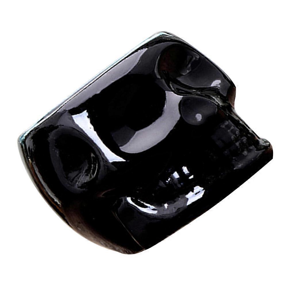 Creative Skull Flower Pot Planter Cactus Container Indoor Use Black 12 x 12 x 8.2 cm 1Pcs