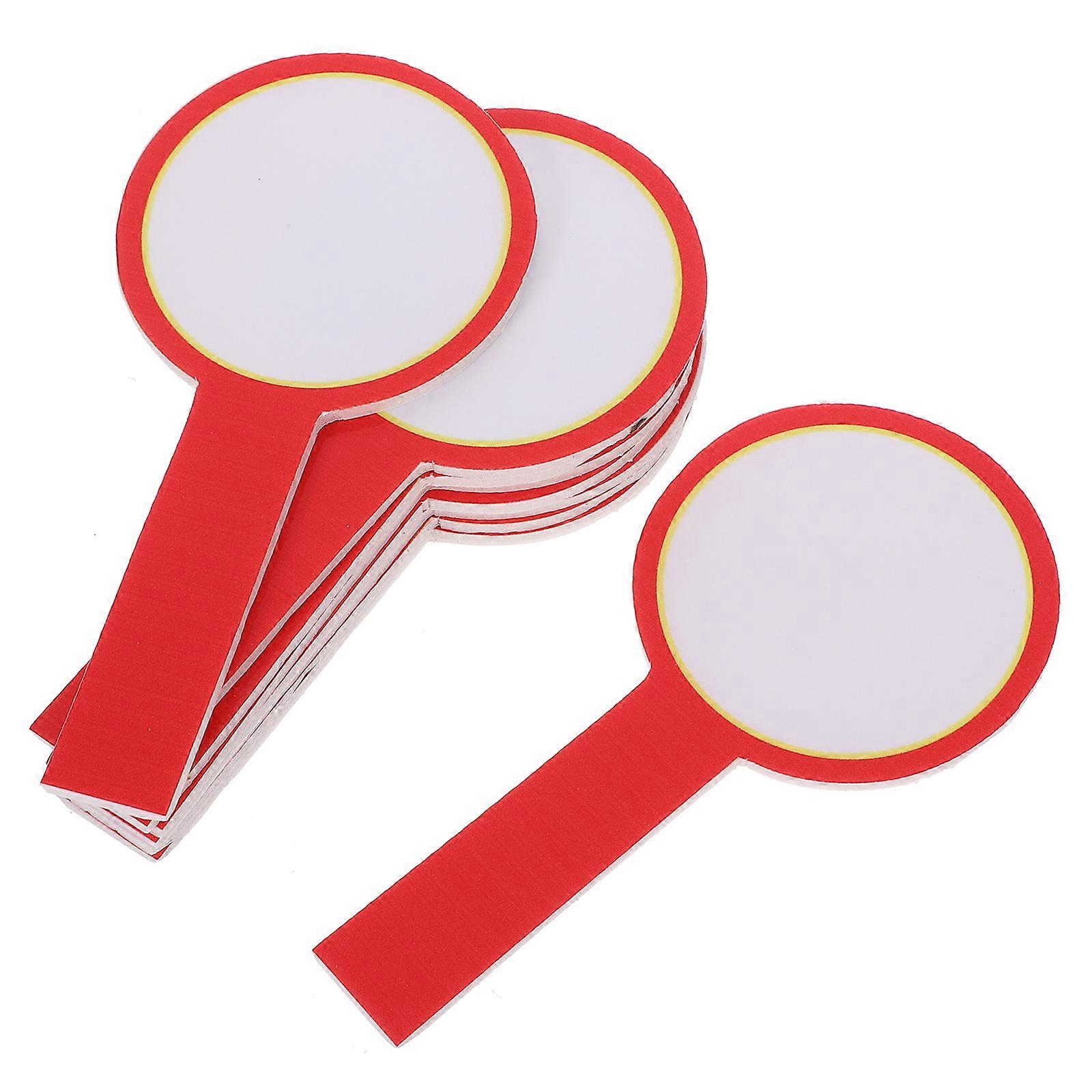 Φορητός πίνακας αποτελεσμάτων Dry Erase Paddle για αγώνα 10 τμχ Κόκκινοι εγγράψιμοι πίνακες