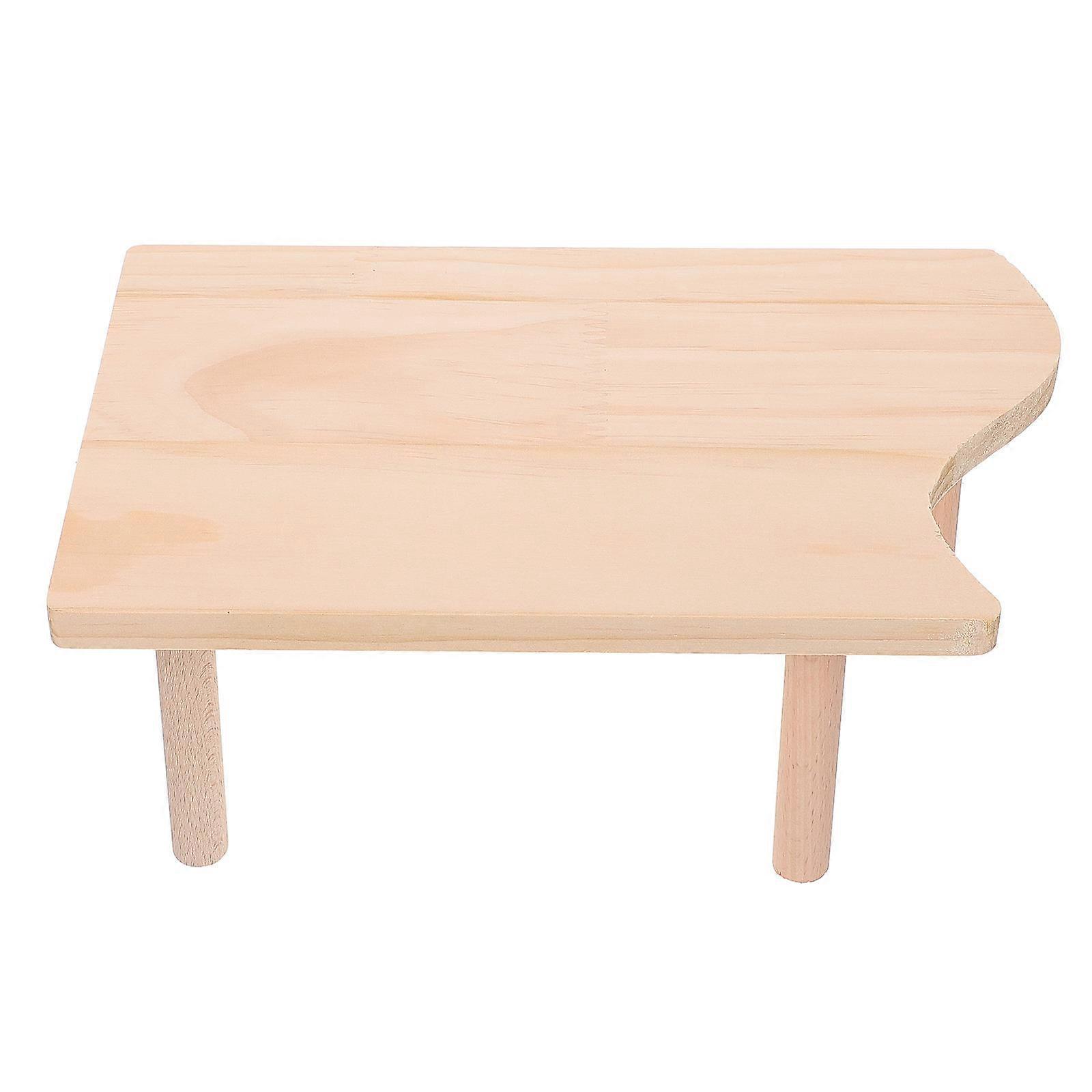 Hamster Playing Platform Toy with Synthetic Material for Pet Fun and Safety Light Brown