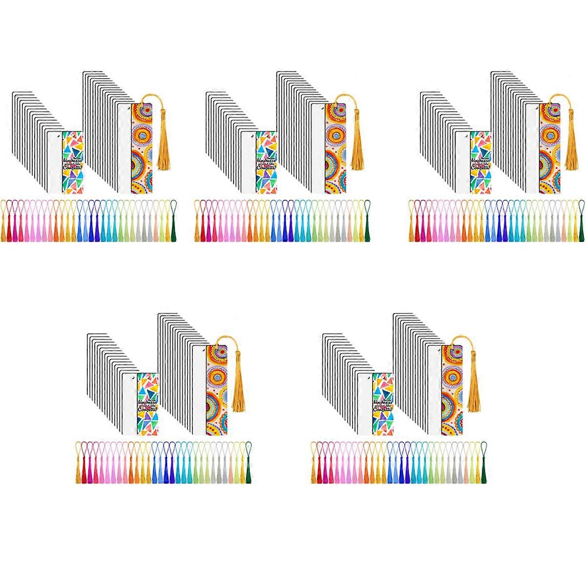 150Pcs Sublimation Blank Bookmarks, Sublimation Blank Products DIY Bookmark Projects Sublimation Dou