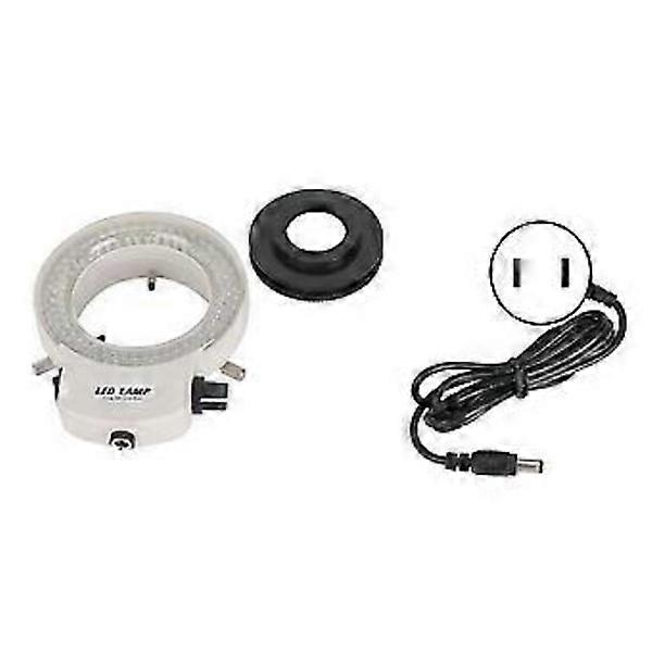 Adjustable 144 LED Ring Light Source for Stereo Microscope and Camera AC100-240V US Plug
