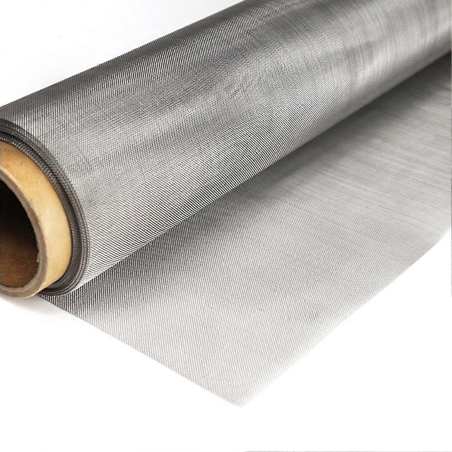 304 Stainless Steel Mesh 80 Mesh Metal Mesh Roll, Small 0.2 mm Hole Fine Mesh Wire Mesh for DIY, Ventilation, Filtration (1 x 3 m) 1x3m silver