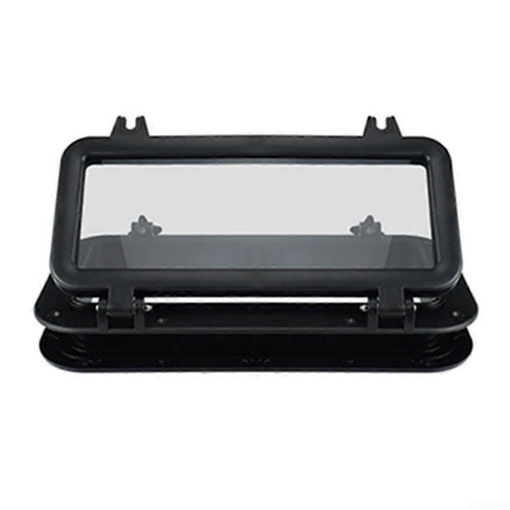 Efficient motorhome window with grip switches and sunshade roller blinds, ensuring a comfortable travel experience.