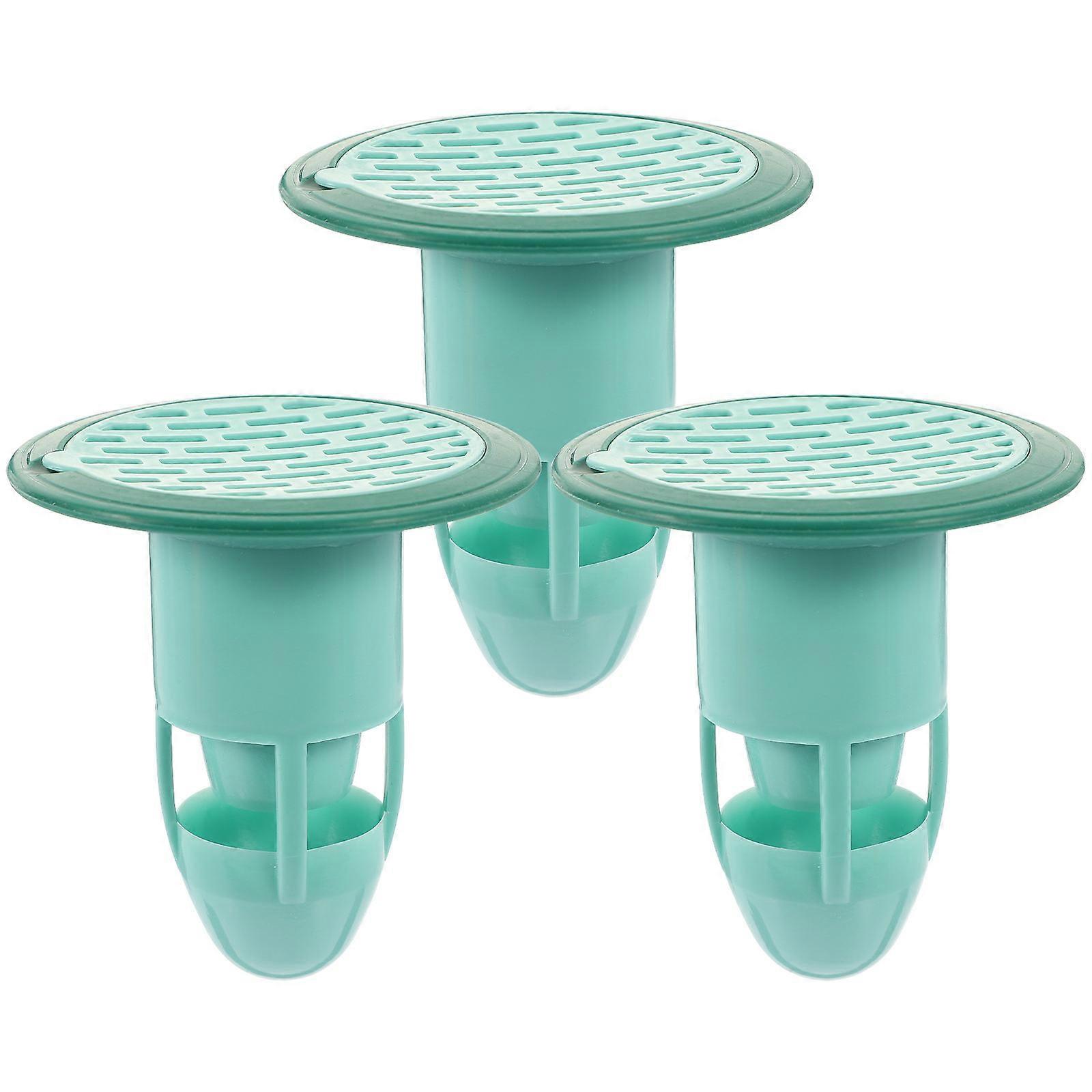 3pcs Drain Stoppers for Shower & Kitchen Sinks – Hair Catcher, Floor Drain Covers, Blockage Prevention, Stylish & Practical Design for Bathrooms and